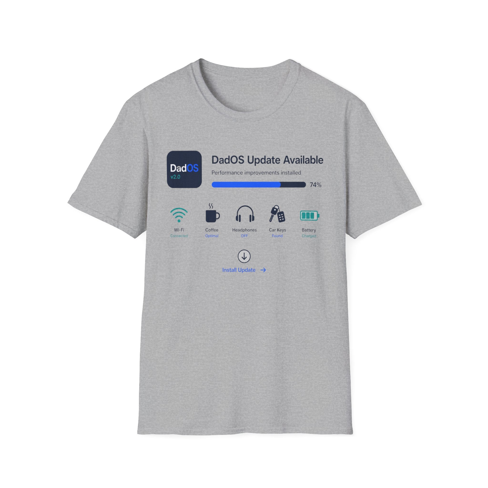 DadOS Update Available Dashboard T-Shirt