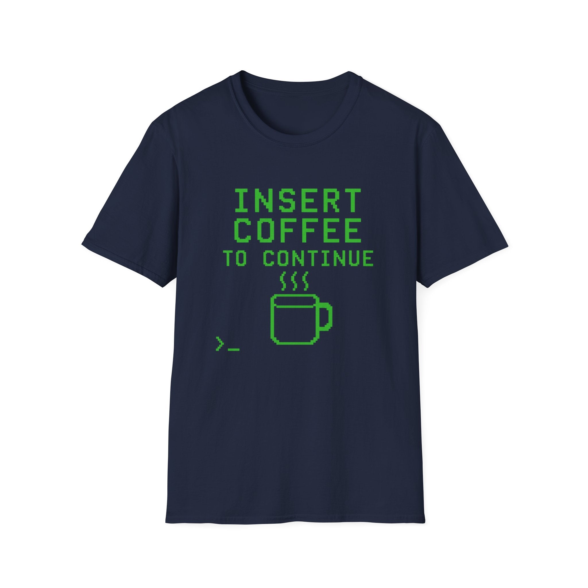 Insert Coffee To Continue Retro Gamer T-Shirt