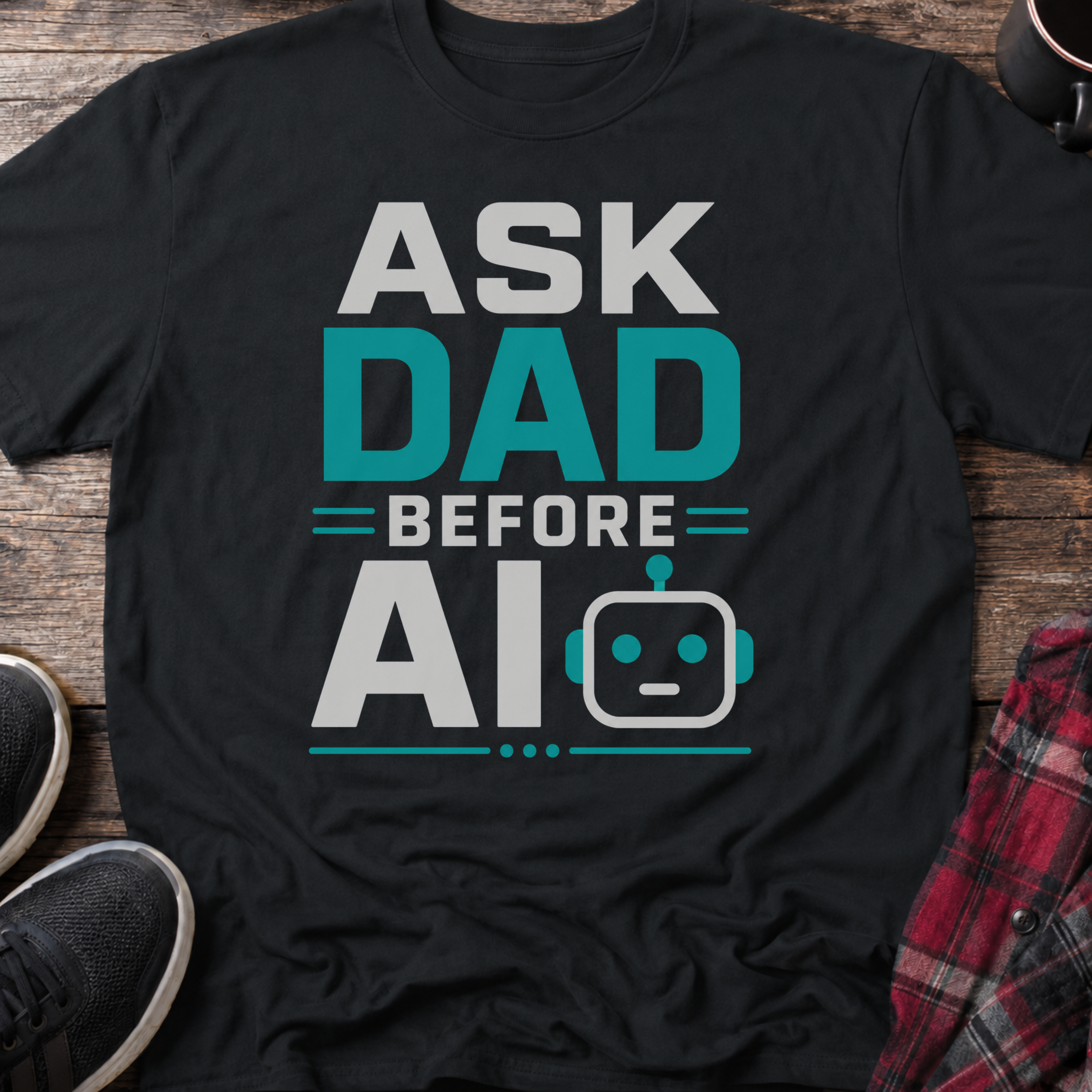 Ask Dad Before AI T-Shirt