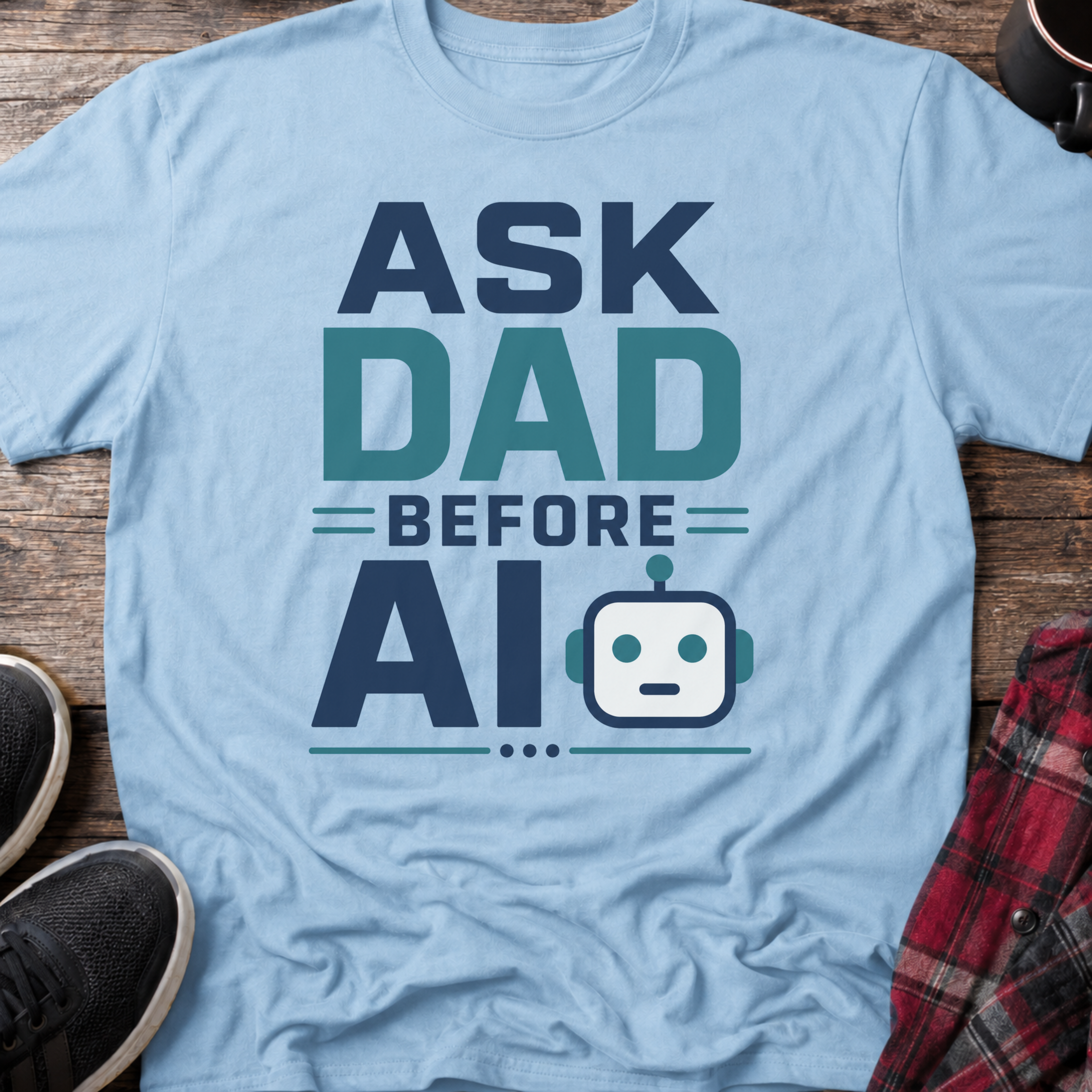 Ask Dad Before AI T-Shirt