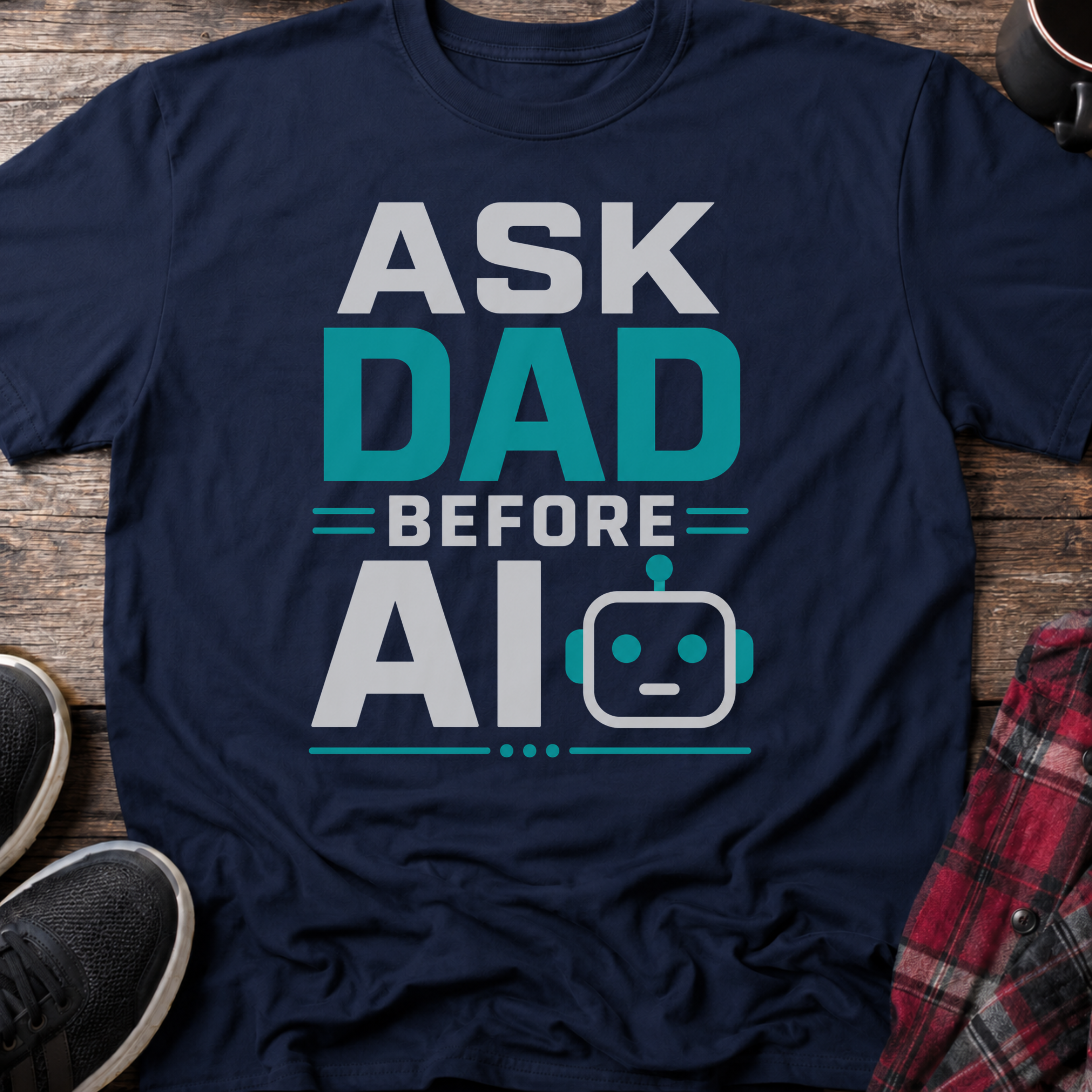 Ask Dad Before AI T-Shirt