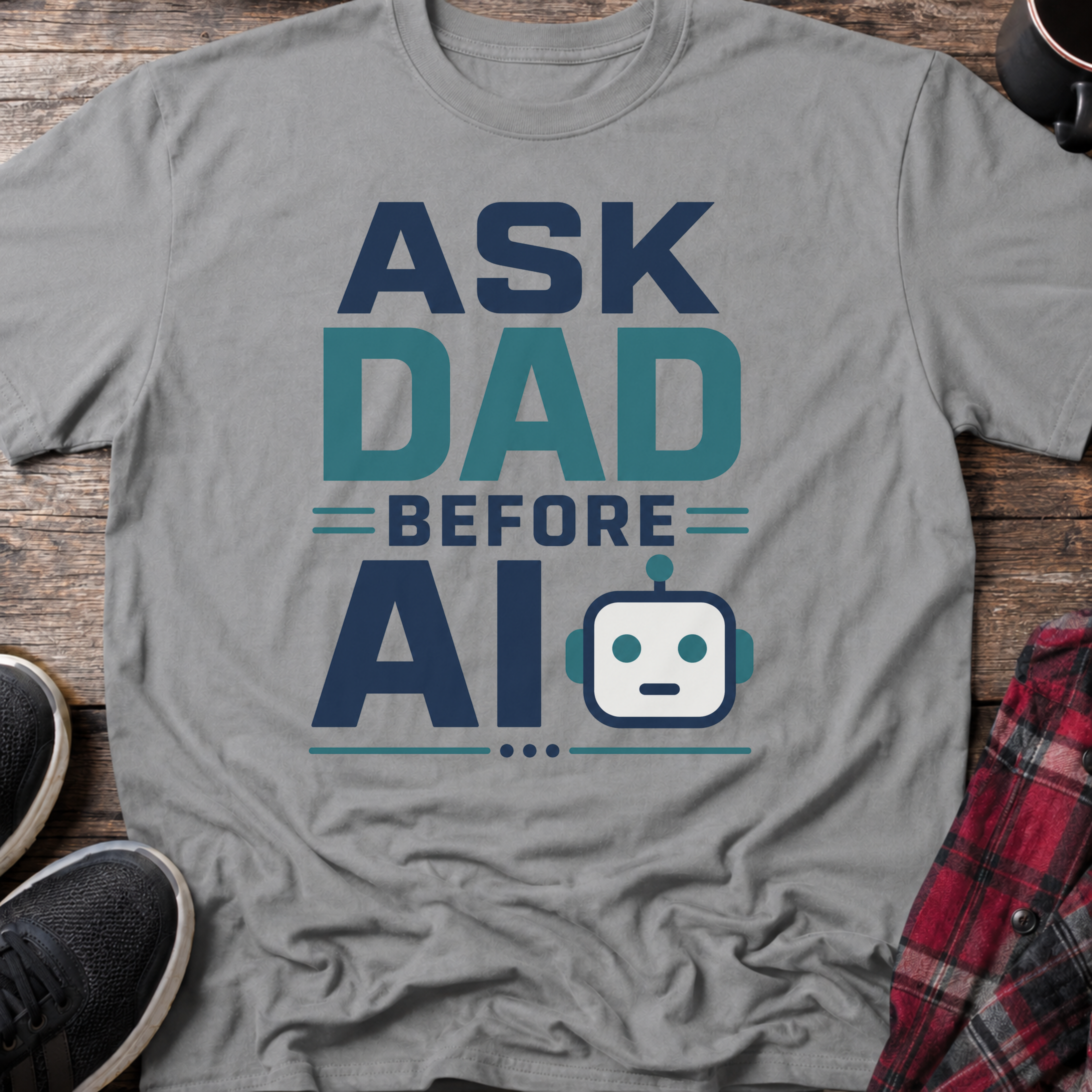 Ask Dad Before AI T-Shirt