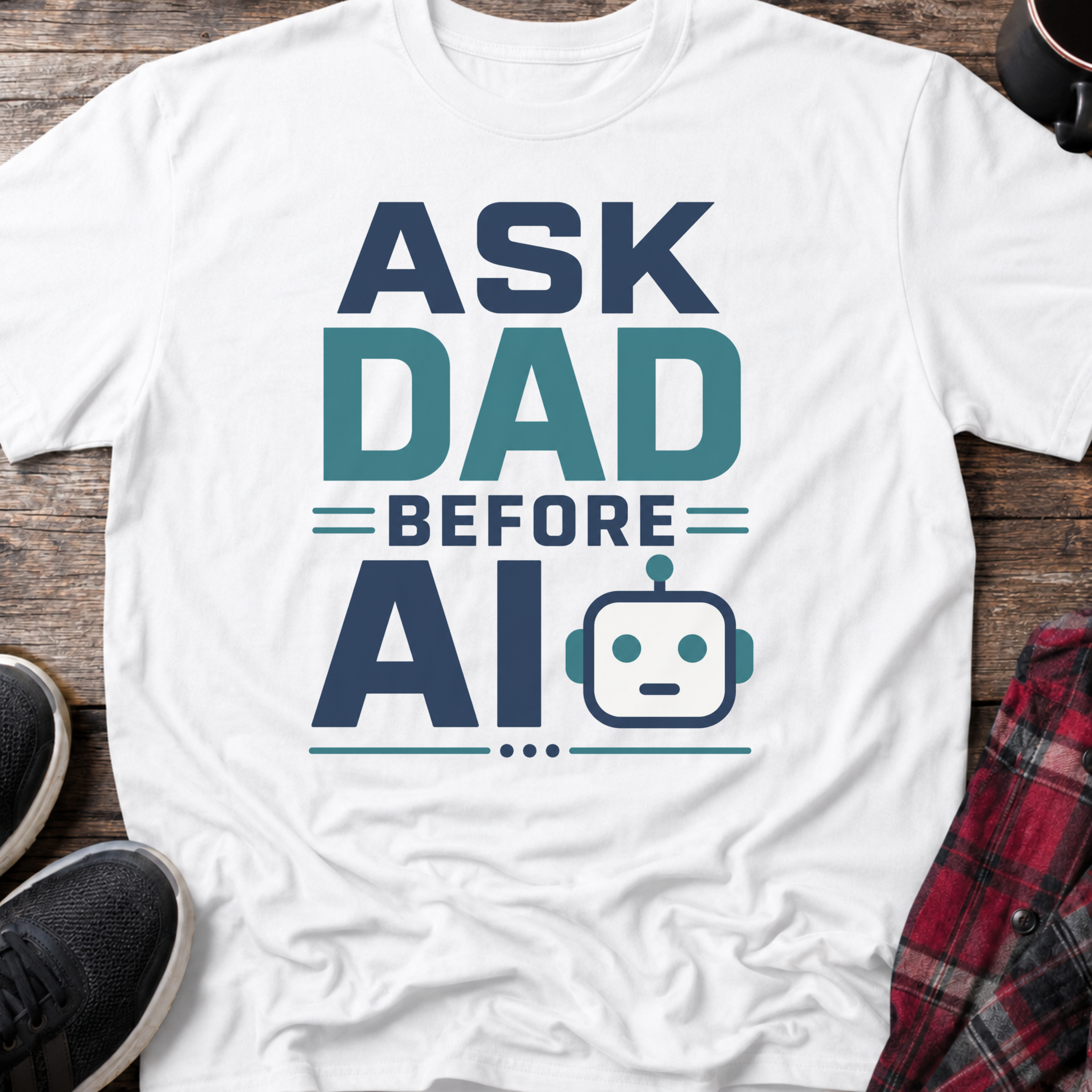 Ask Dad Before AI T-Shirt