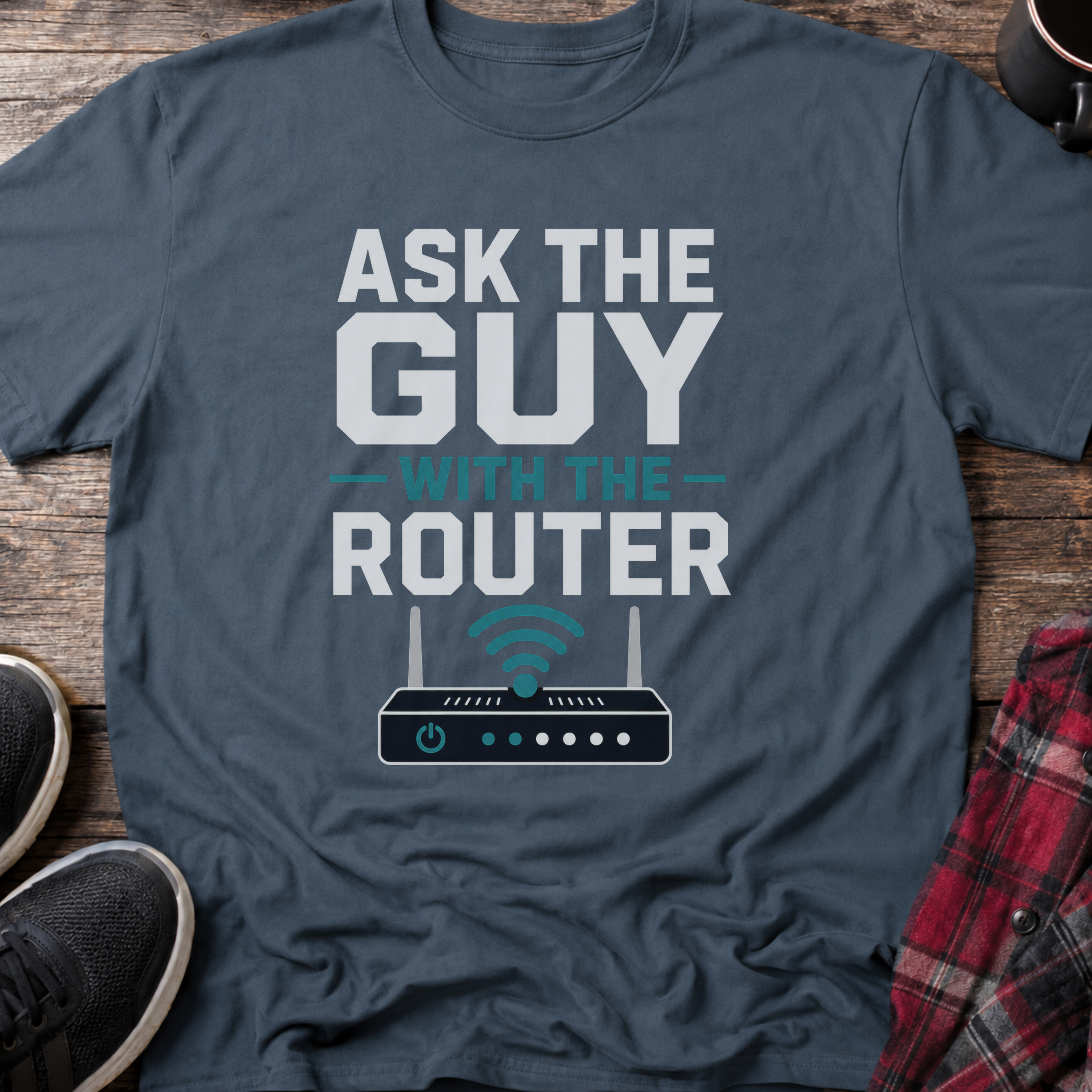 Ask The Guy With The Router T-Shirt