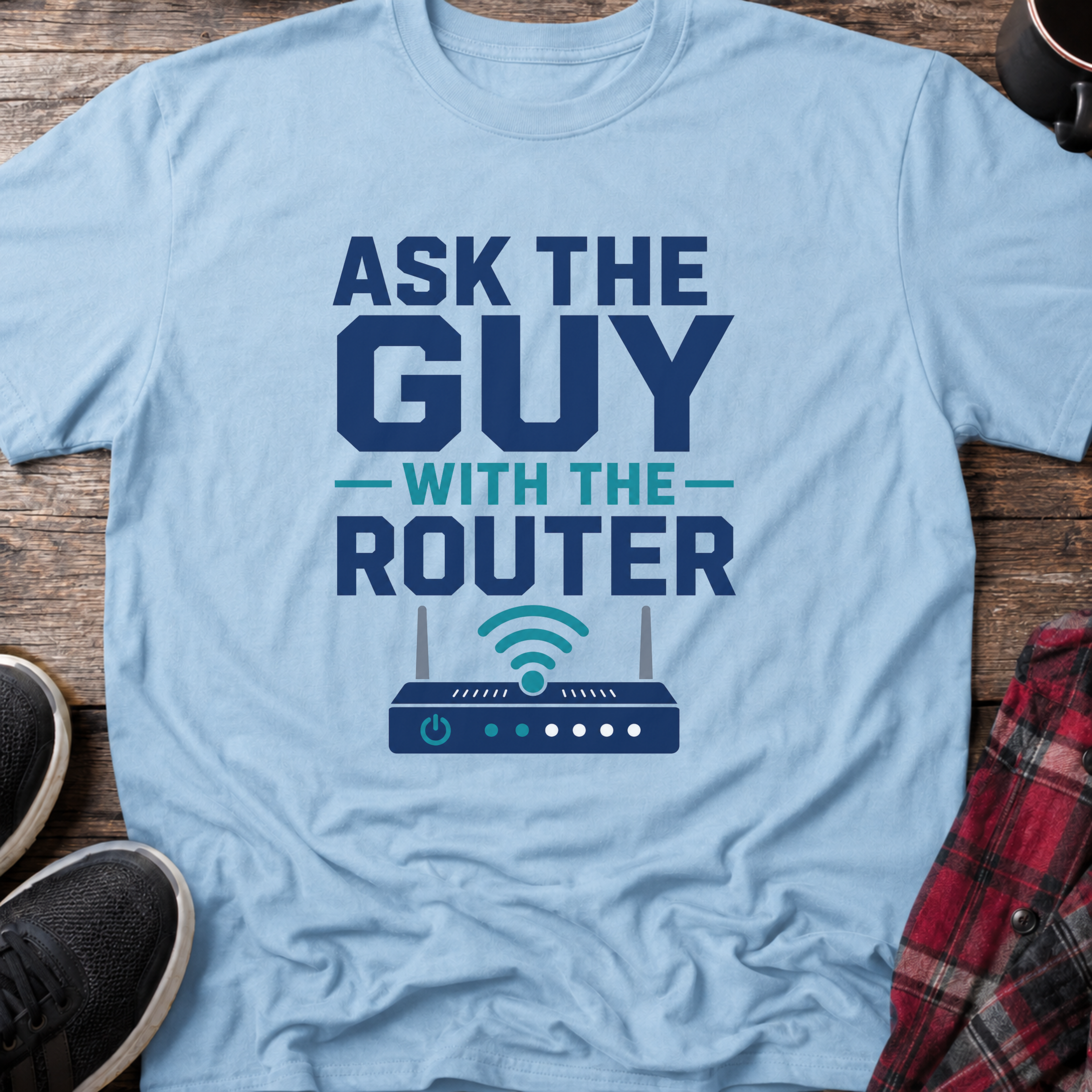 Ask The Guy With The Router T-Shirt