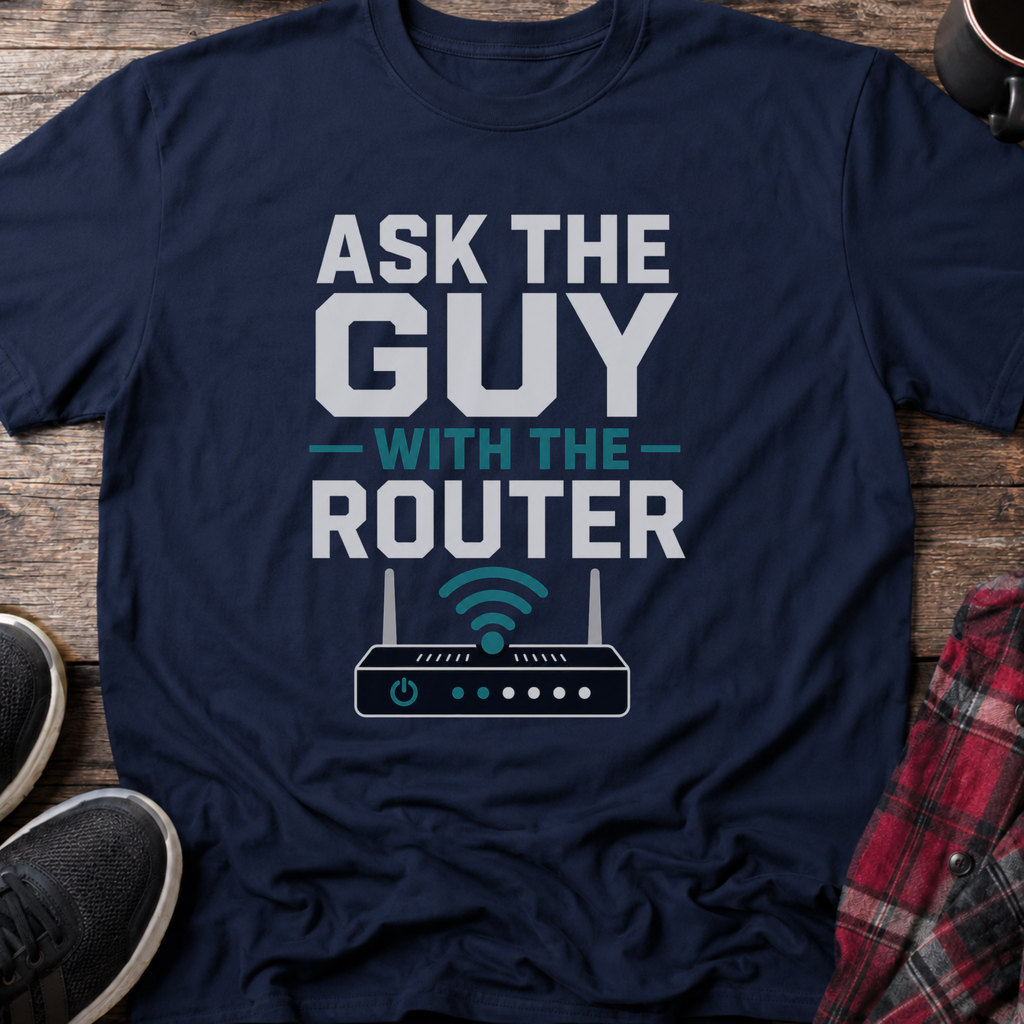 Ask The Guy With The Router T-Shirt