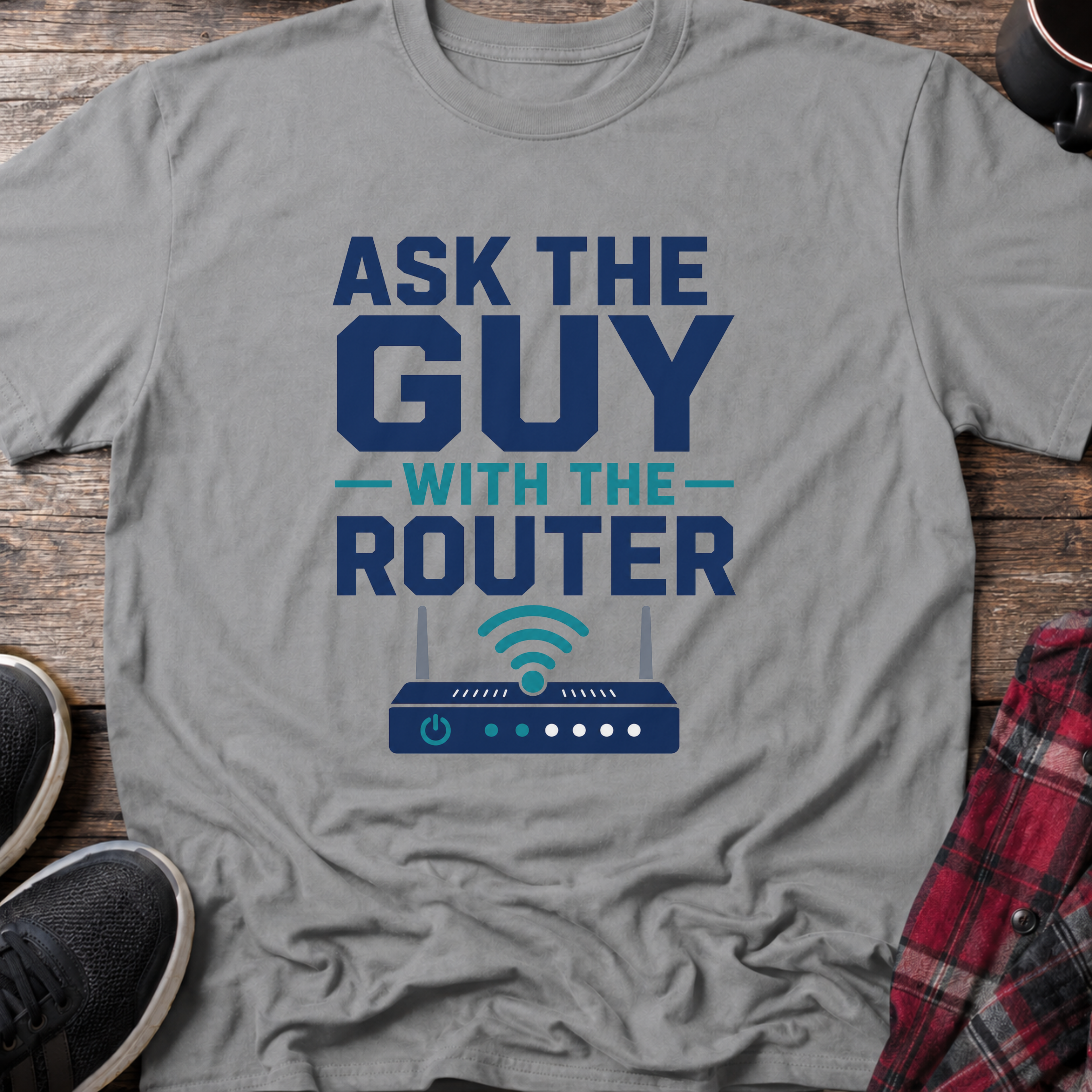 Ask The Guy With The Router T-Shirt
