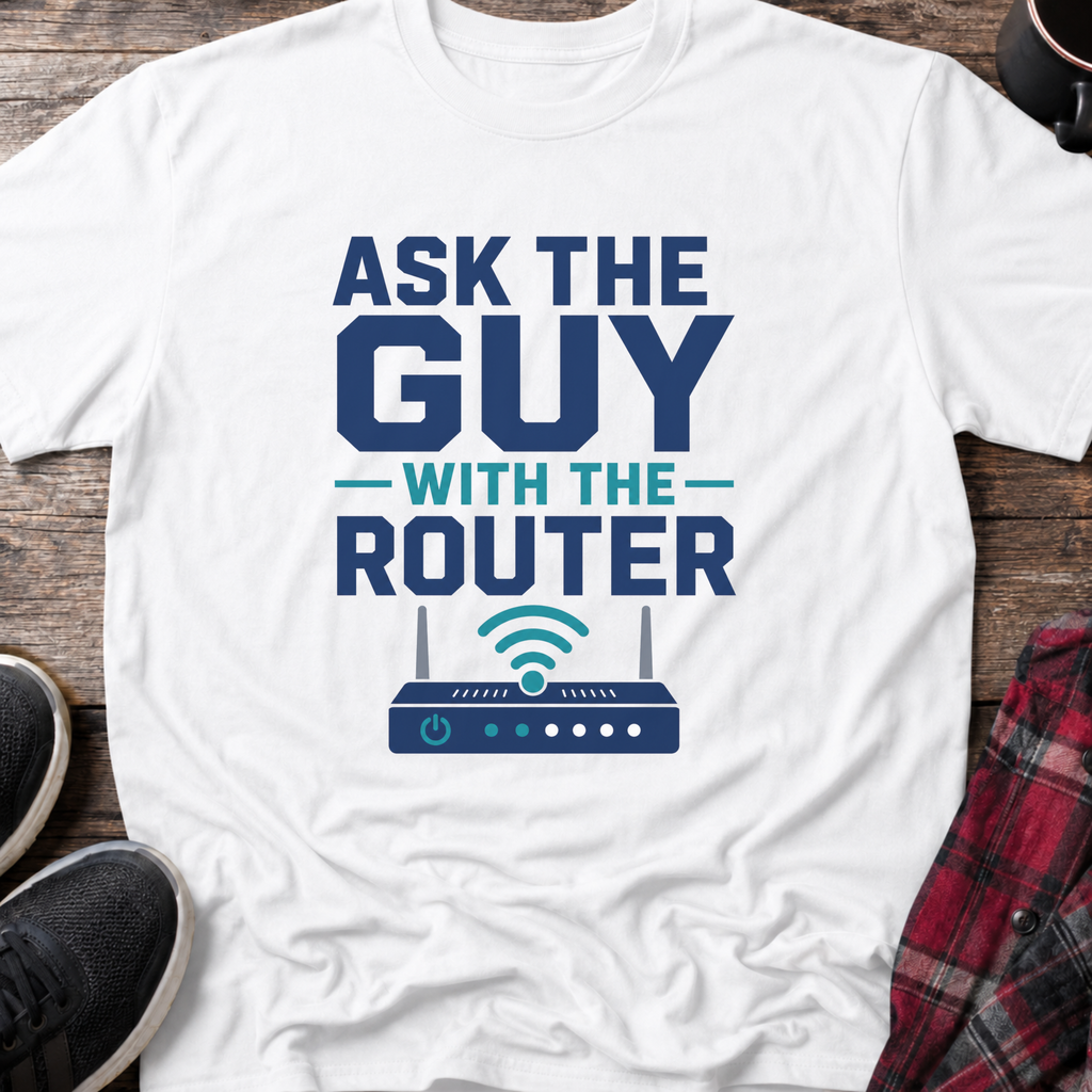 Ask The Guy With The Router T-Shirt