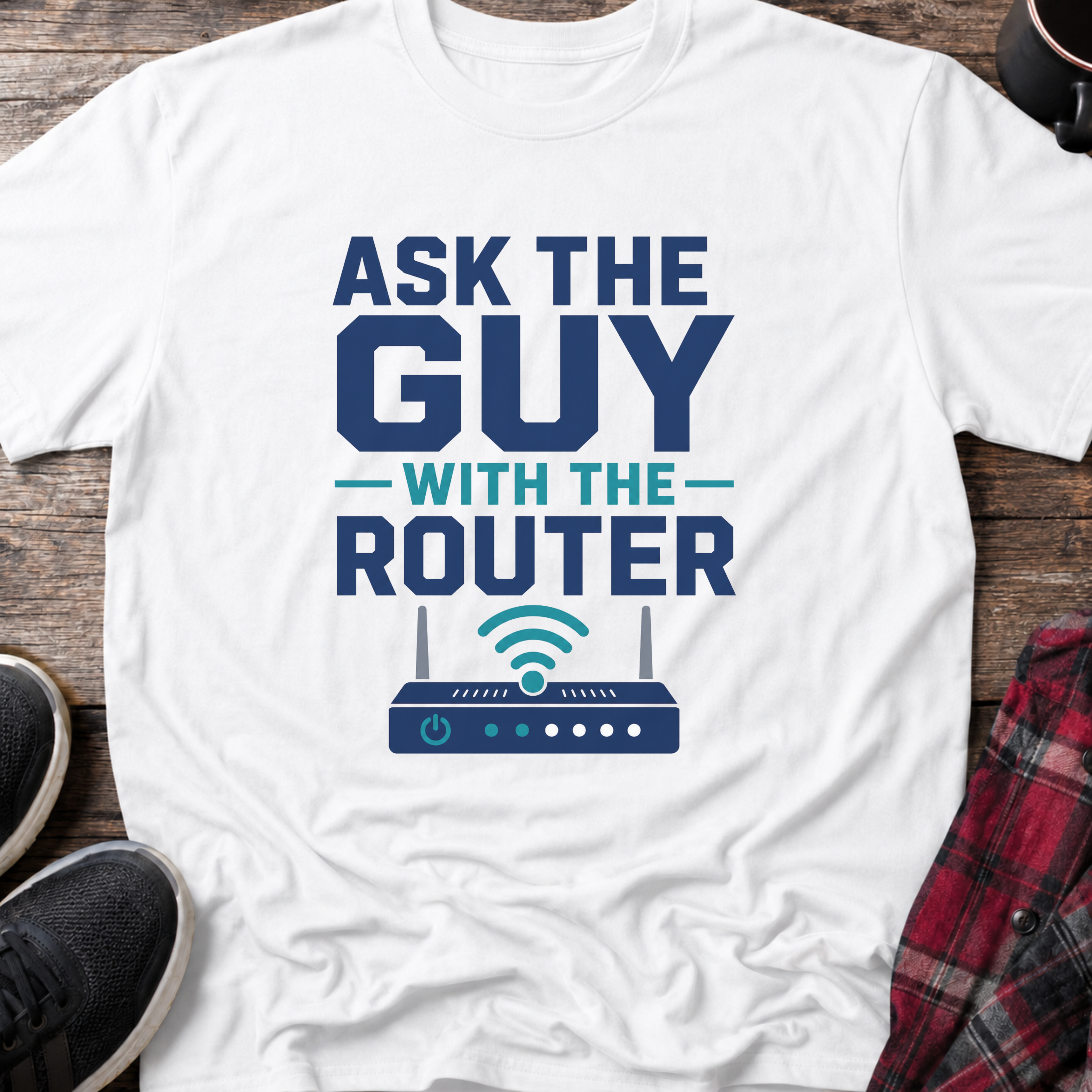 Ask The Guy With The Router T-Shirt