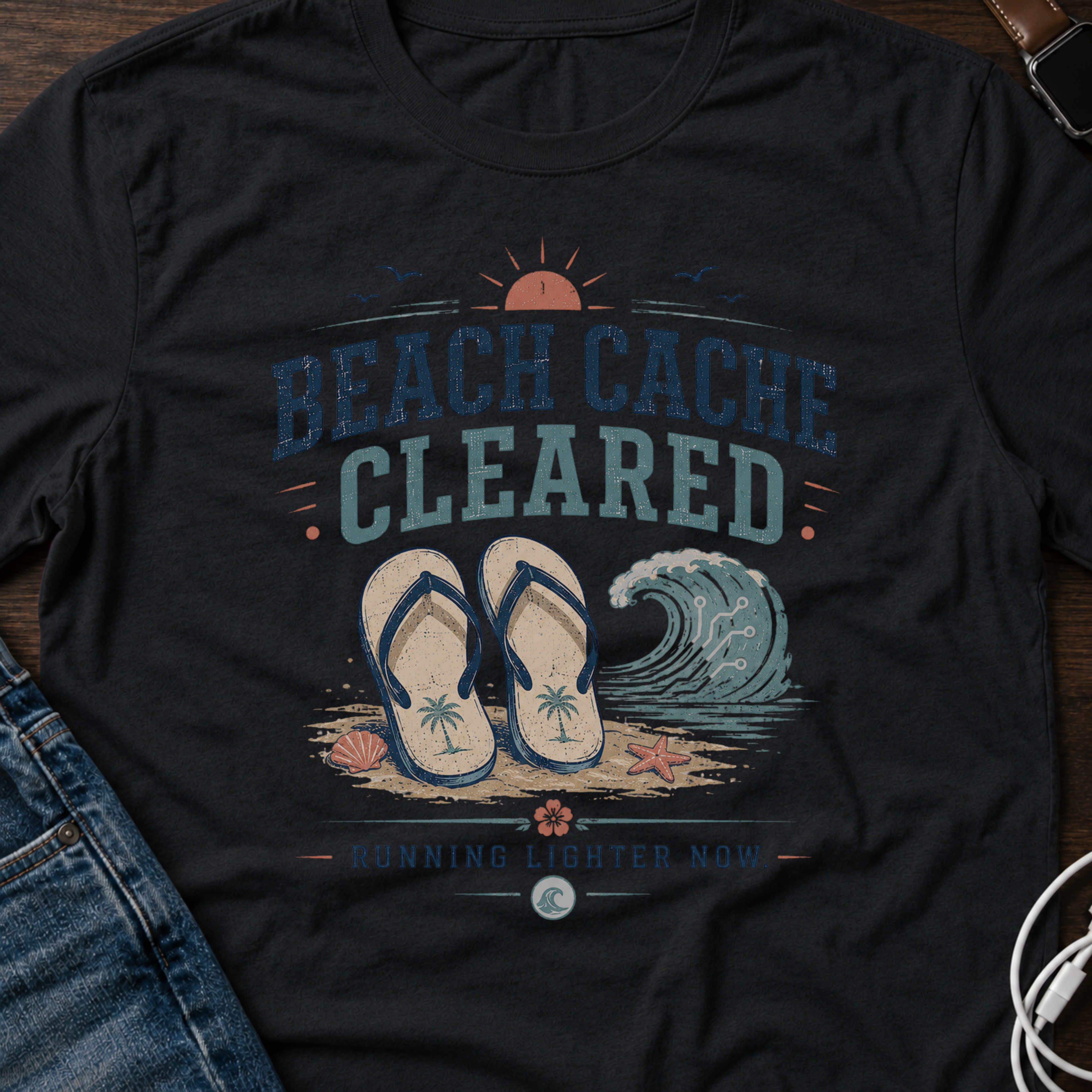 Beach Cache Cleared T-Shirt