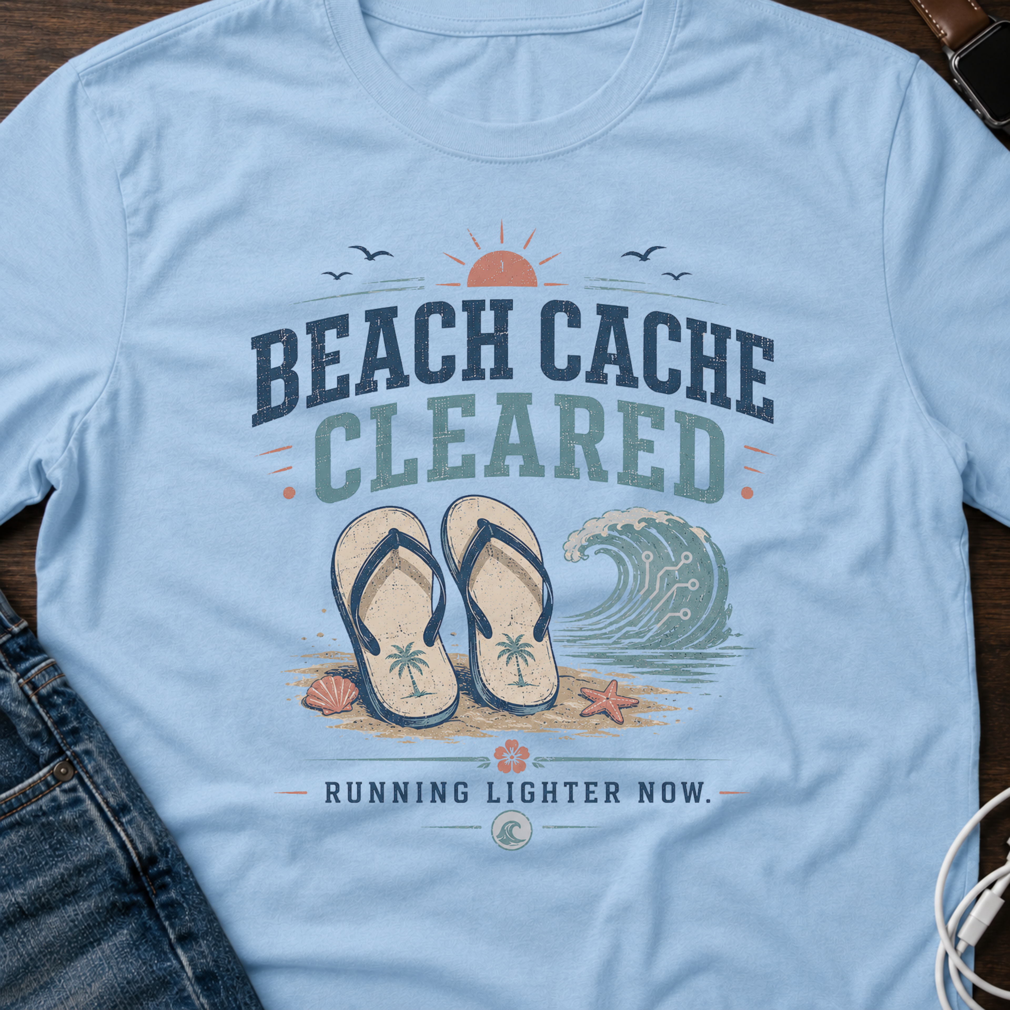 Beach Cache Cleared T-Shirt