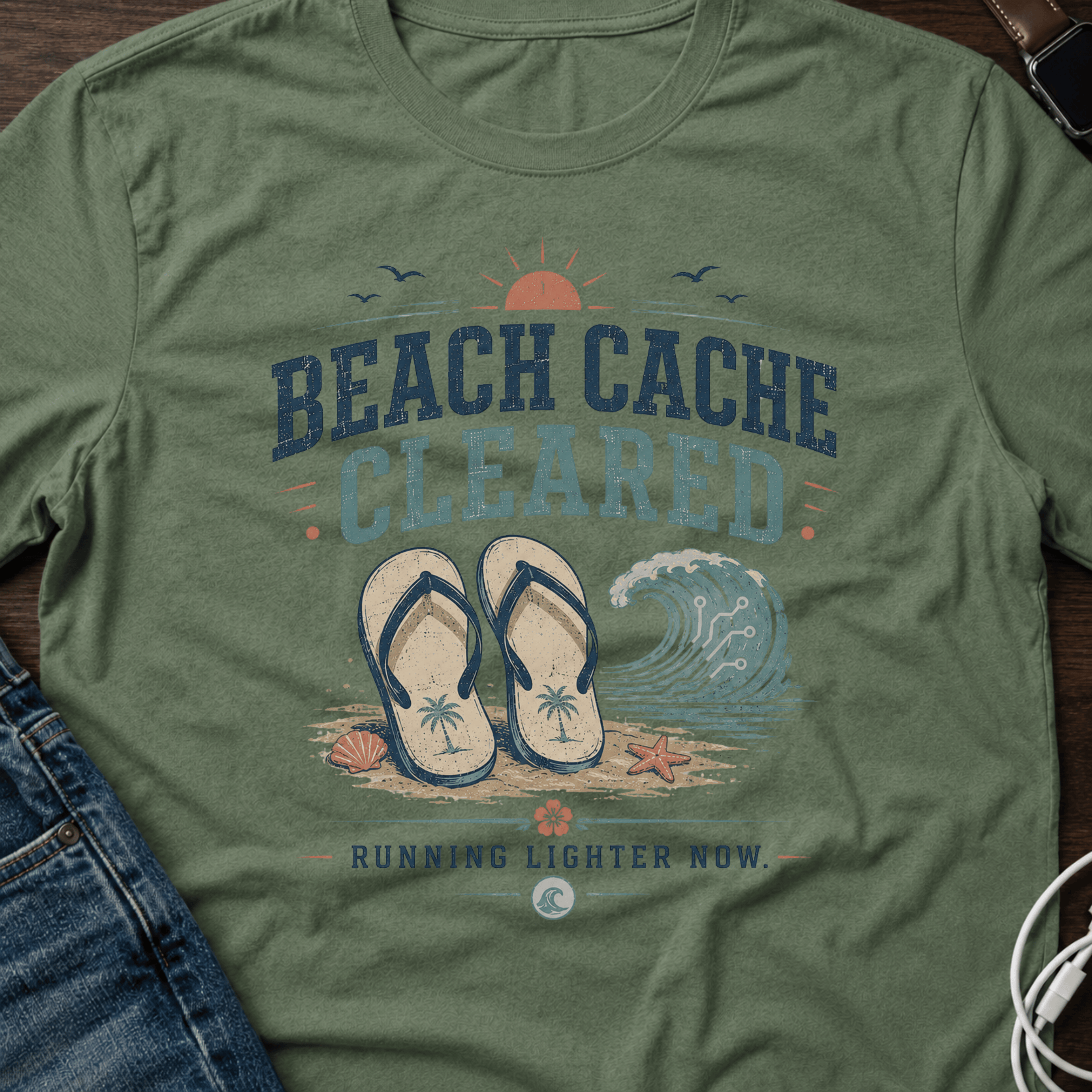 Beach Cache Cleared T-Shirt