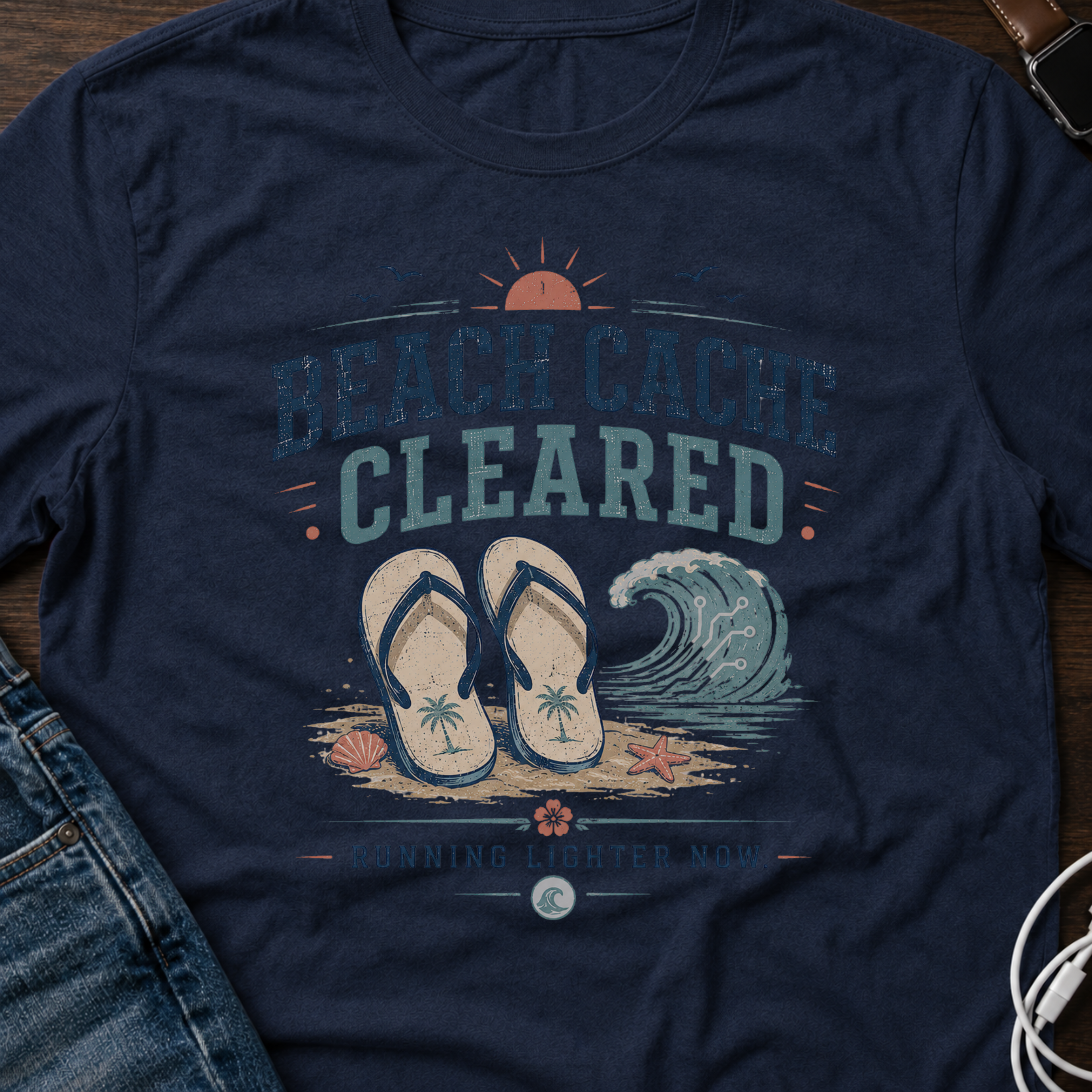 Beach Cache Cleared T-Shirt