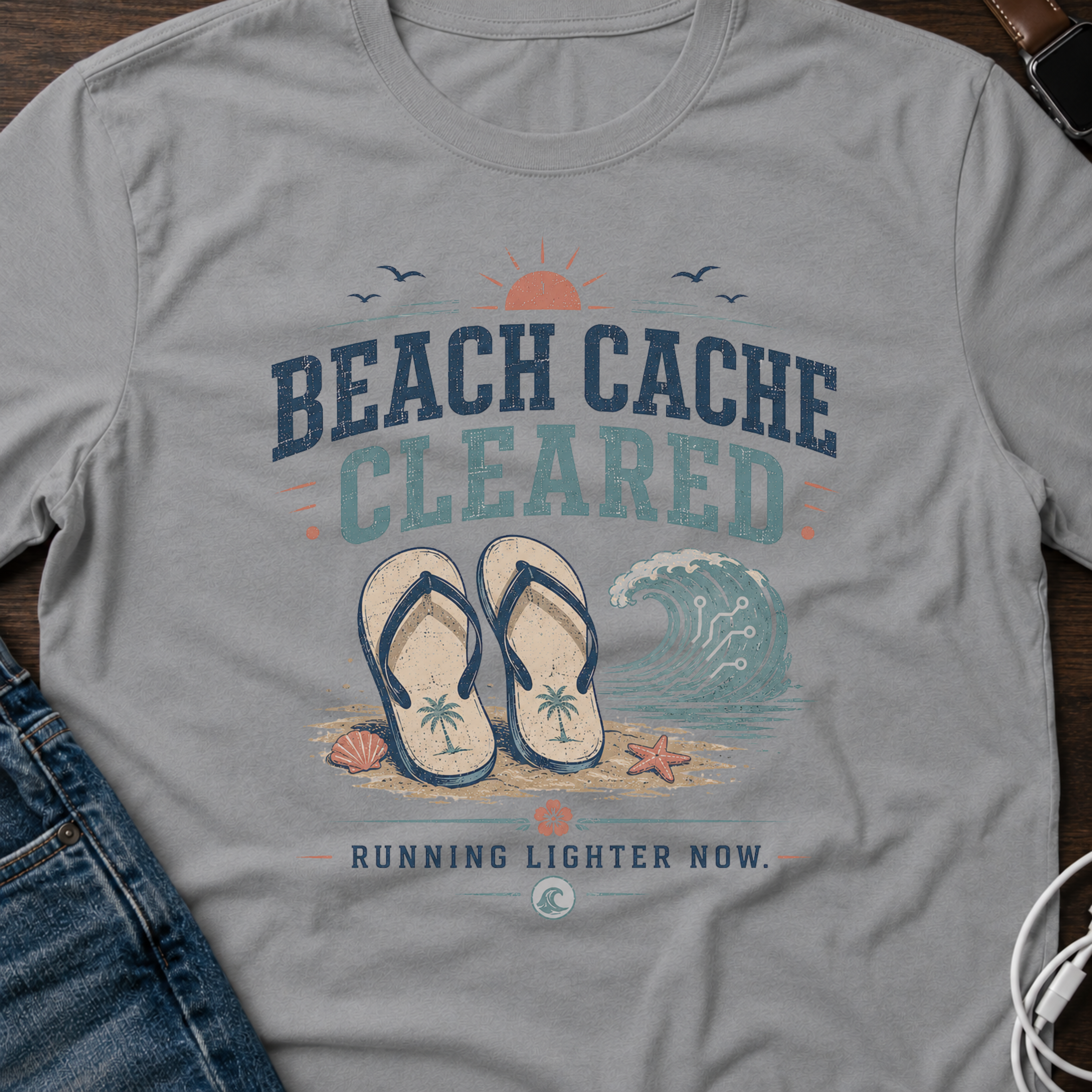 Beach Cache Cleared T-Shirt