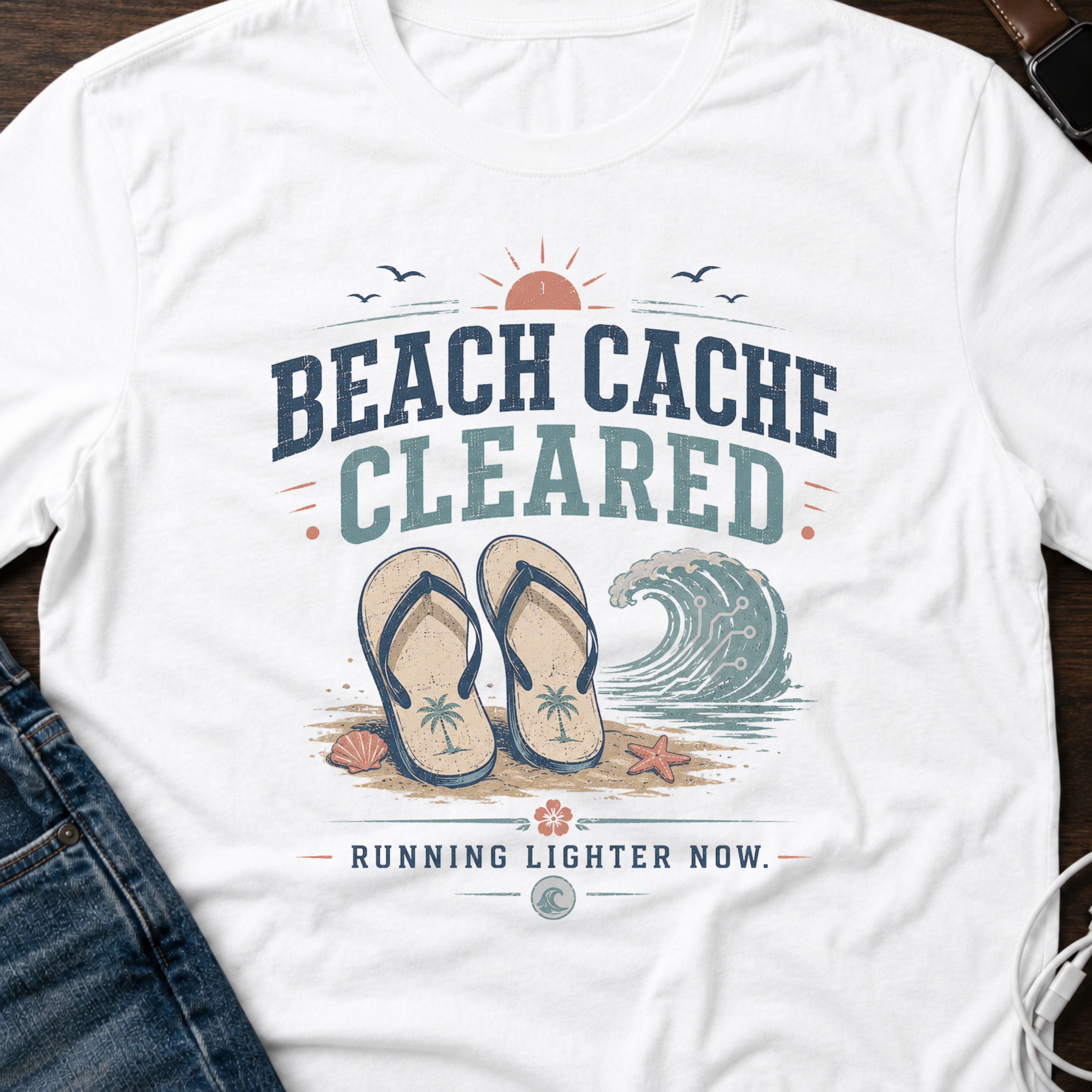 Beach Cache Cleared T-Shirt