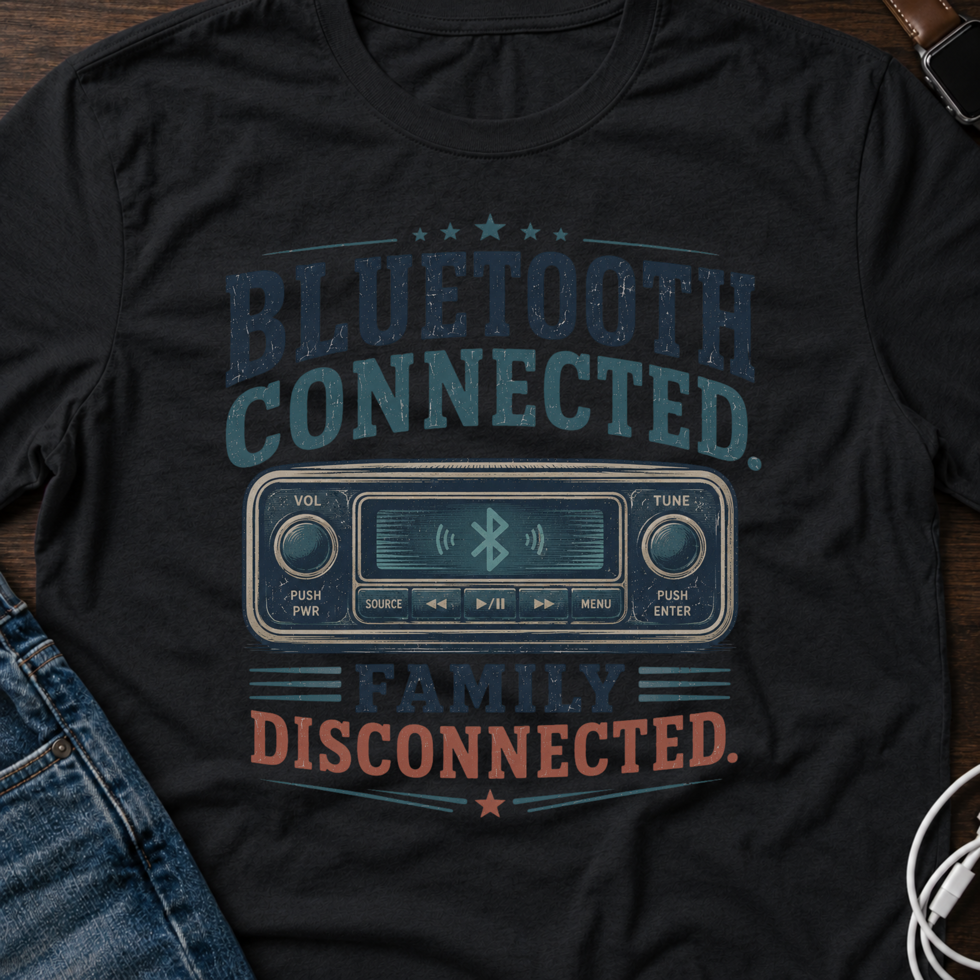 Bluetooth Connected, Family Disconnected T-Shirt