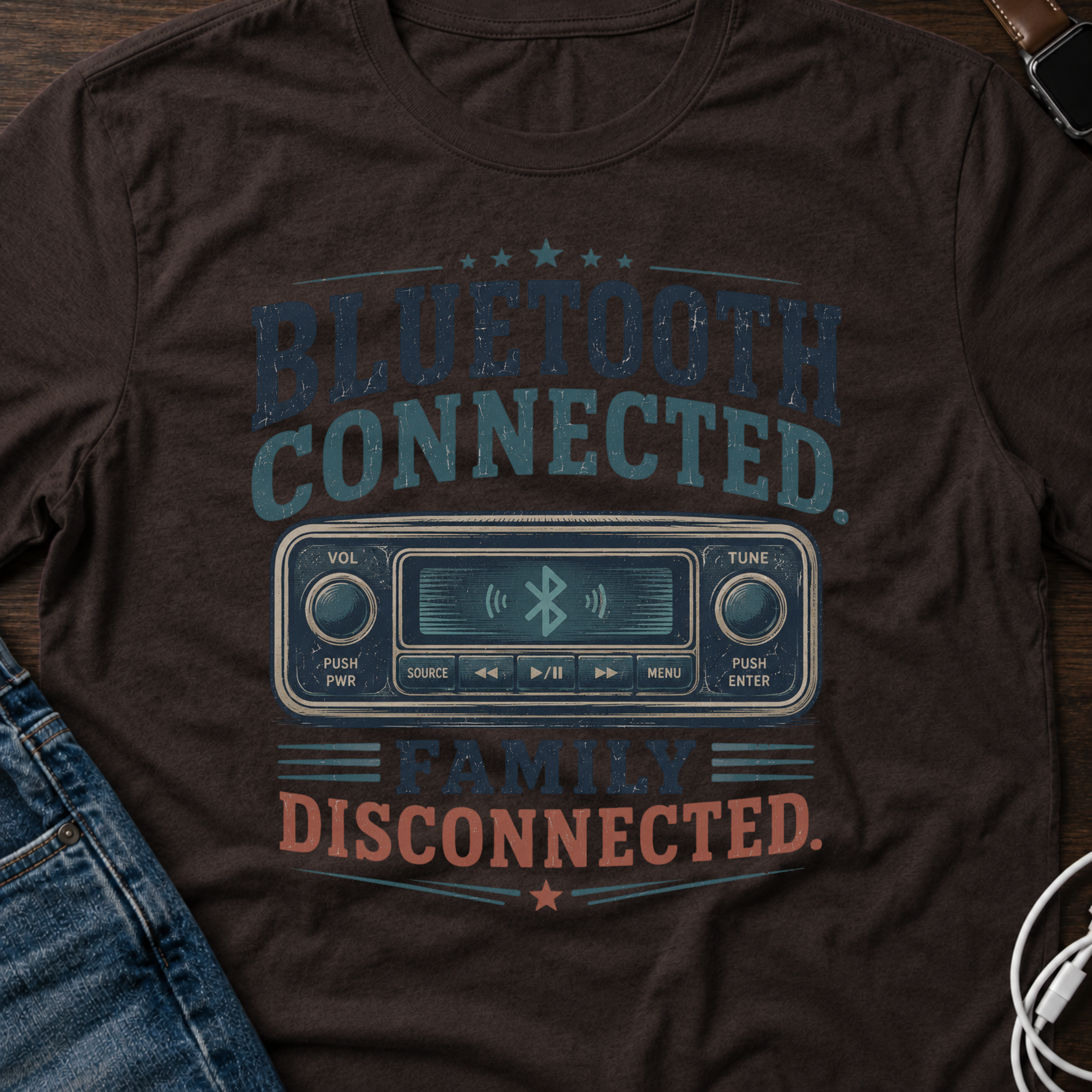 Bluetooth Connected, Family Disconnected T-Shirt