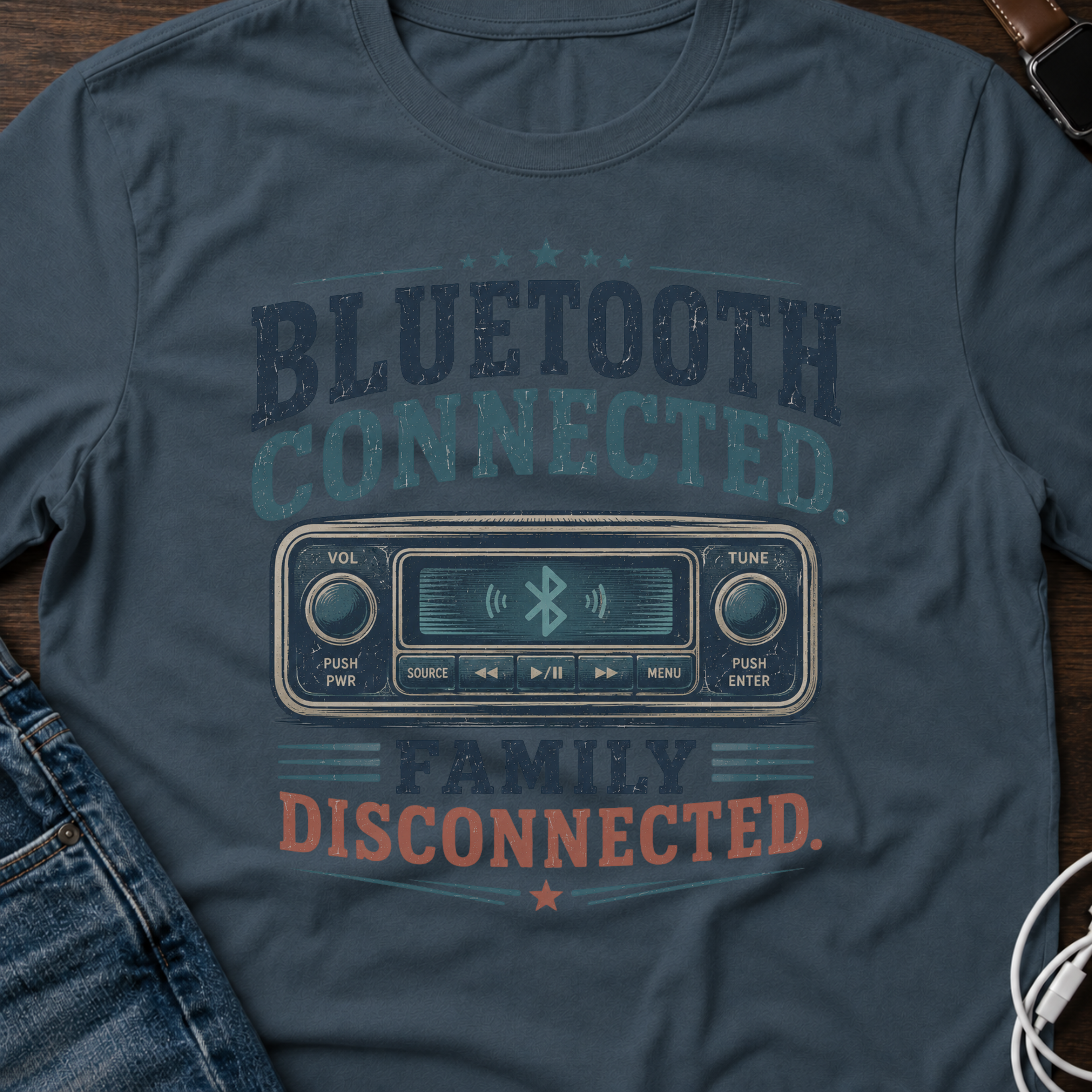 Bluetooth Connected, Family Disconnected T-Shirt