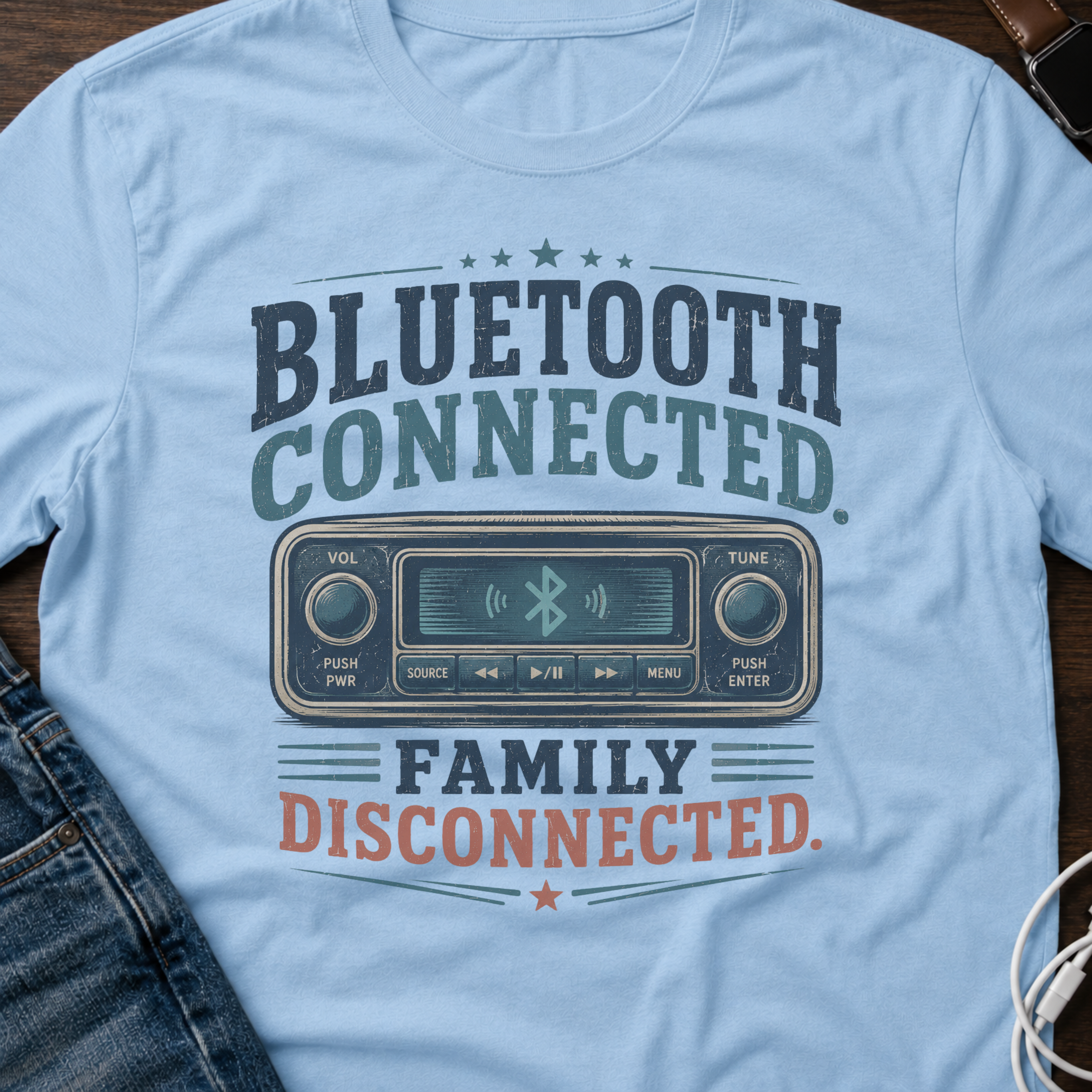 Bluetooth Connected, Family Disconnected T-Shirt