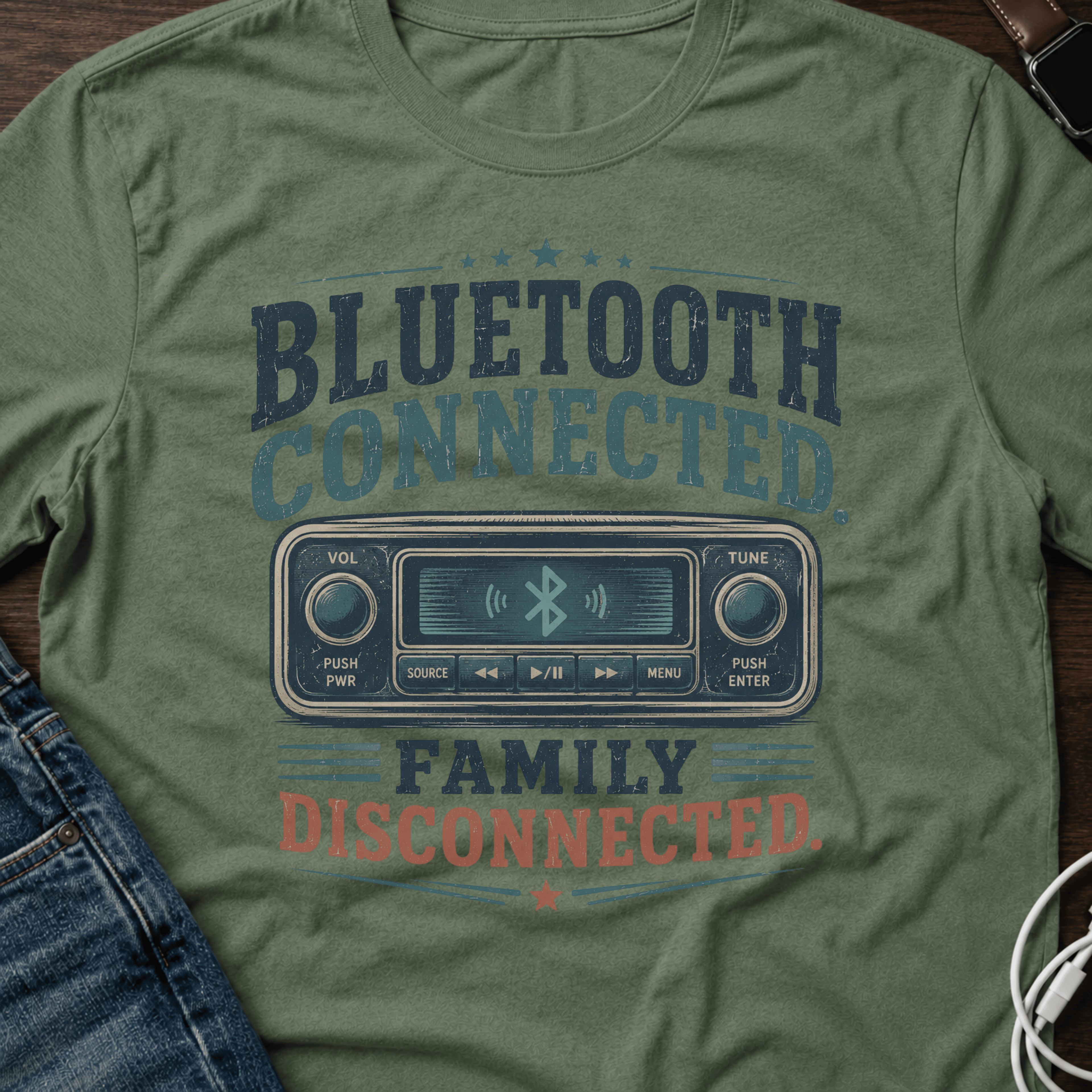 Bluetooth Connected, Family Disconnected T-Shirt