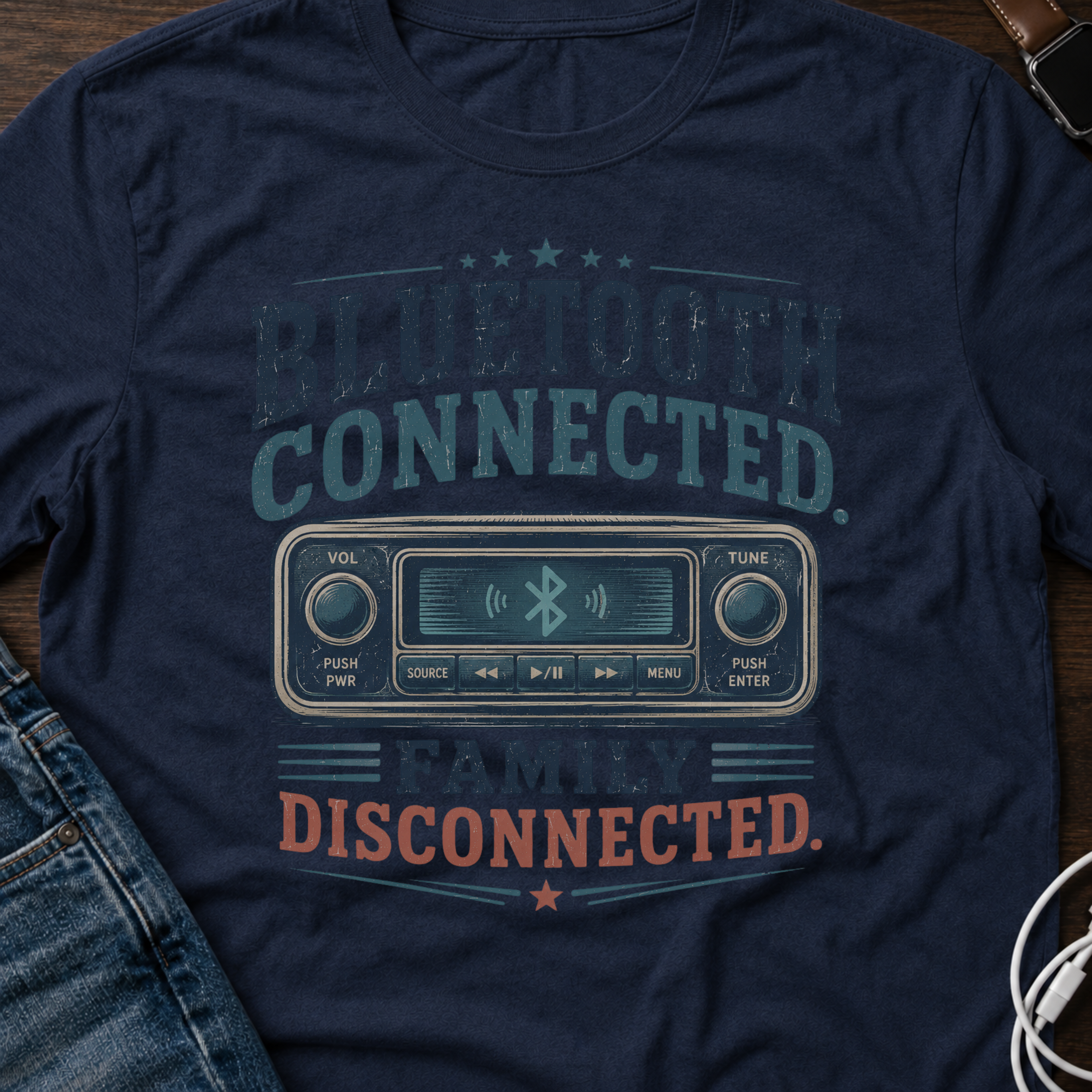 Bluetooth Connected, Family Disconnected T-Shirt
