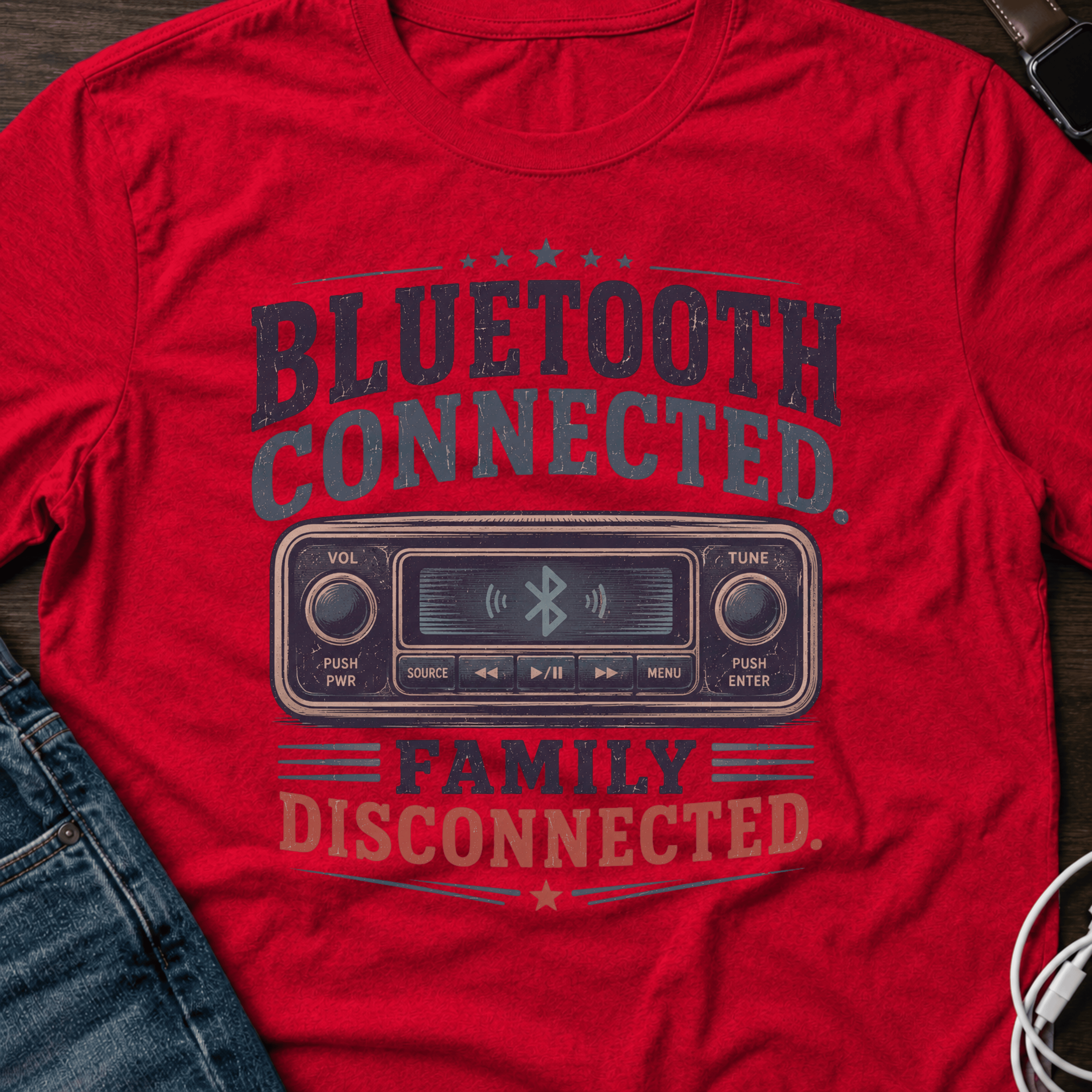 Bluetooth Connected, Family Disconnected T-Shirt