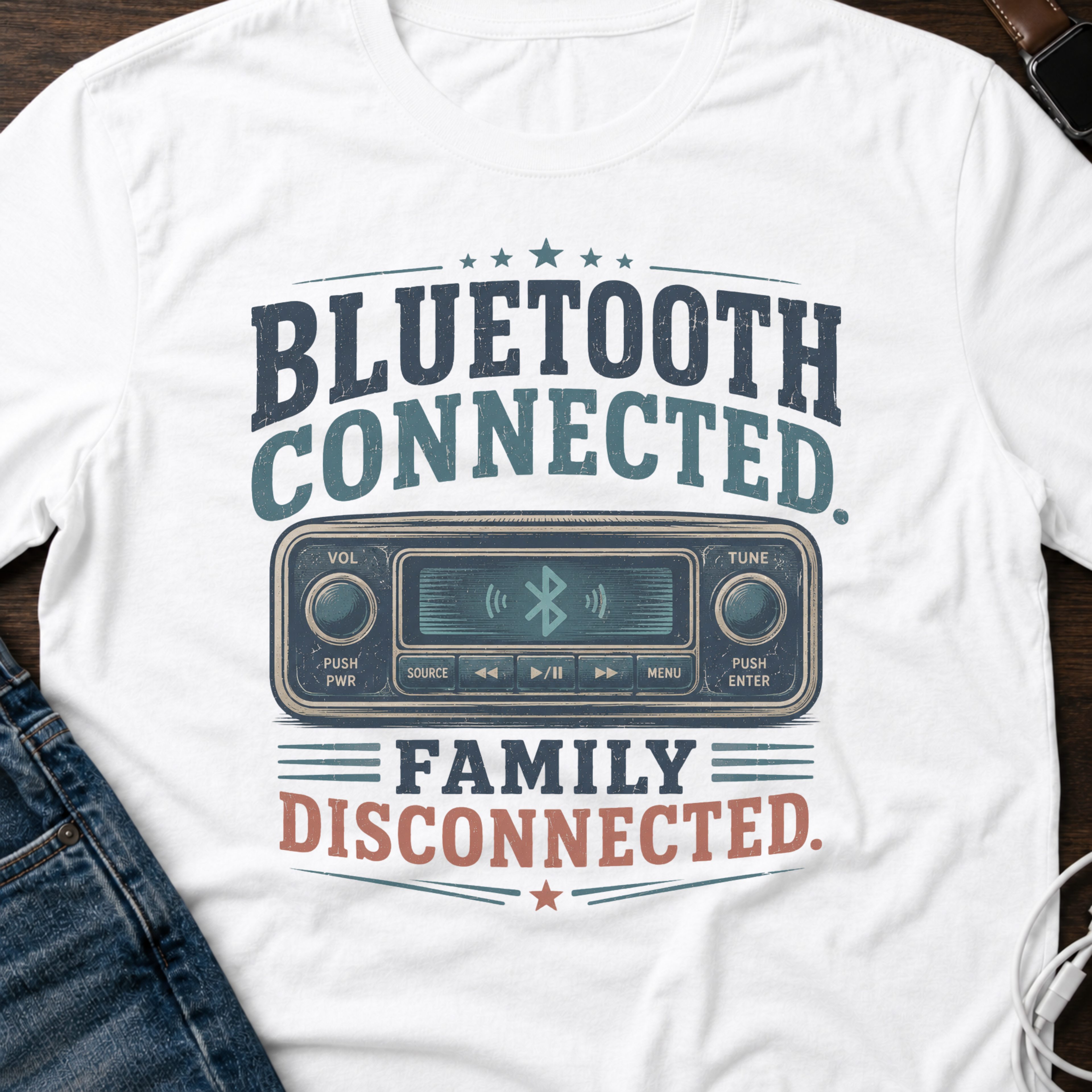 Bluetooth Connected, Family Disconnected T-Shirt