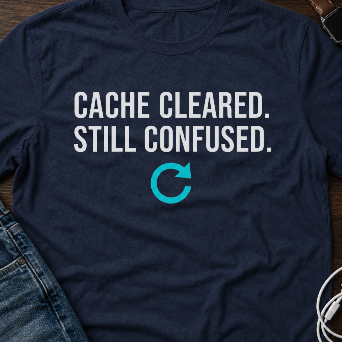 Cache Cleared. Still Confused. Basic T-Shirt