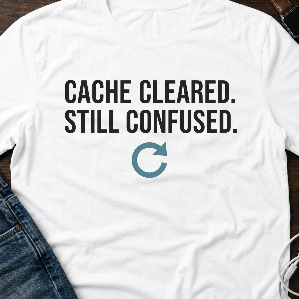 Cache Cleared. Still Confused. Basic T-Shirt