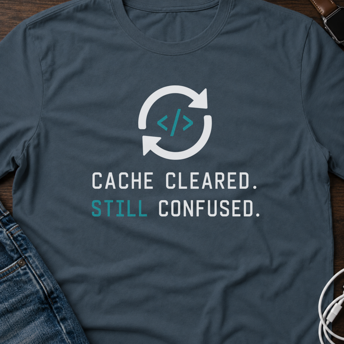 Cache Cleared. Still Confused. T-Shirt