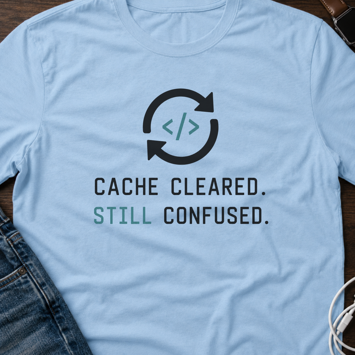 Cache Cleared. Still Confused. T-Shirt
