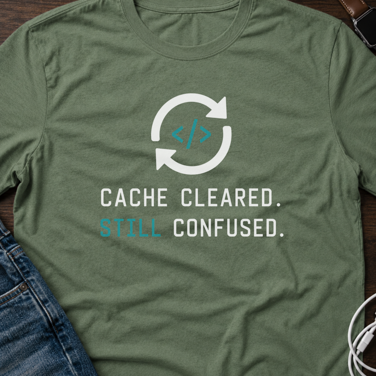 Cache Cleared. Still Confused. T-Shirt