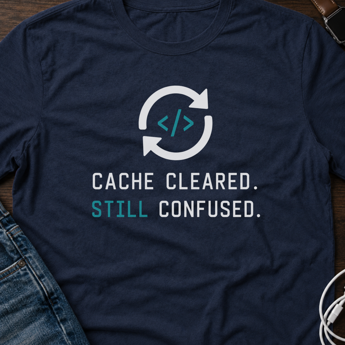 Cache Cleared. Still Confused. T-Shirt
