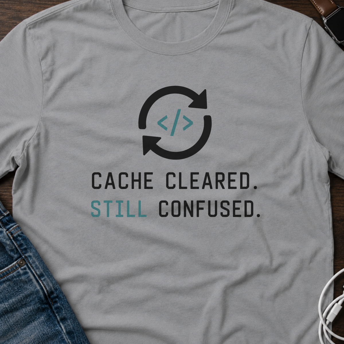Cache Cleared. Still Confused. T-Shirt