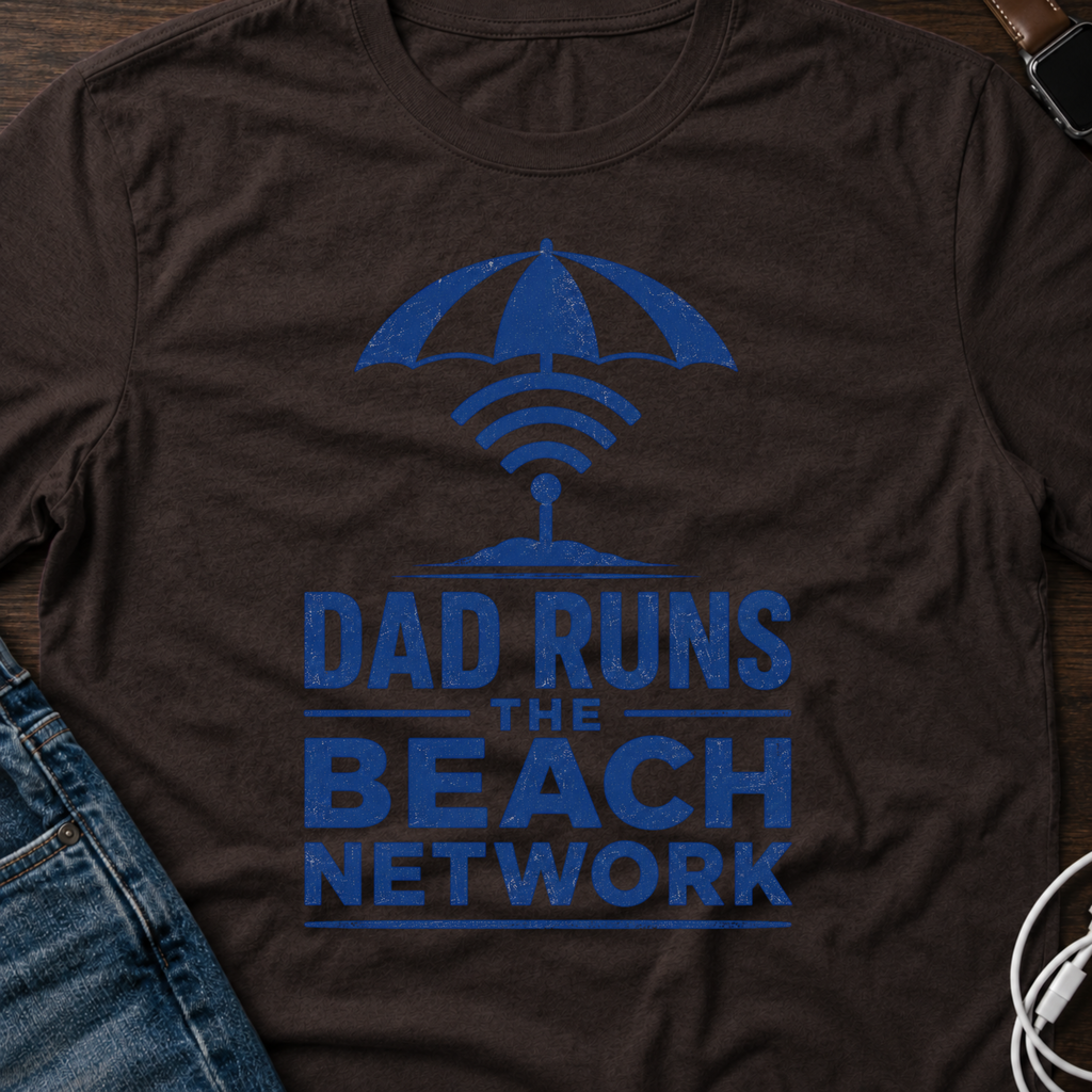 Dad Runs the Beach Network T‑Shirt