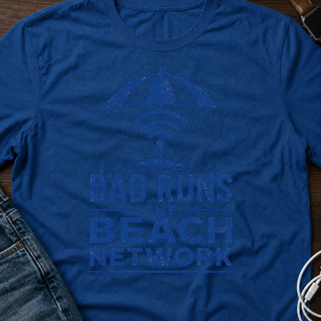 Dad Runs the Beach Network T‑Shirt
