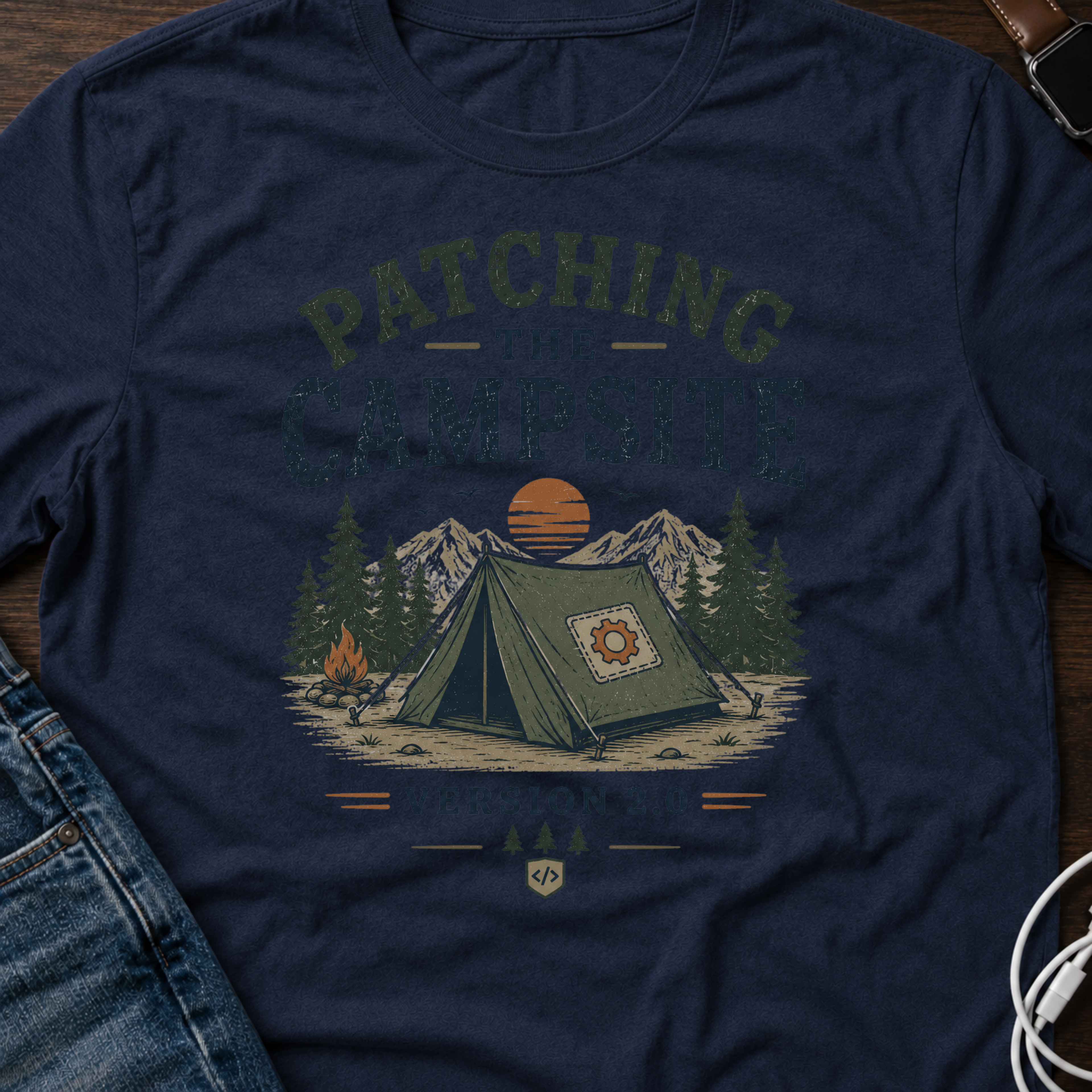 Patching the Campsite Version 2.0 T-Shirt