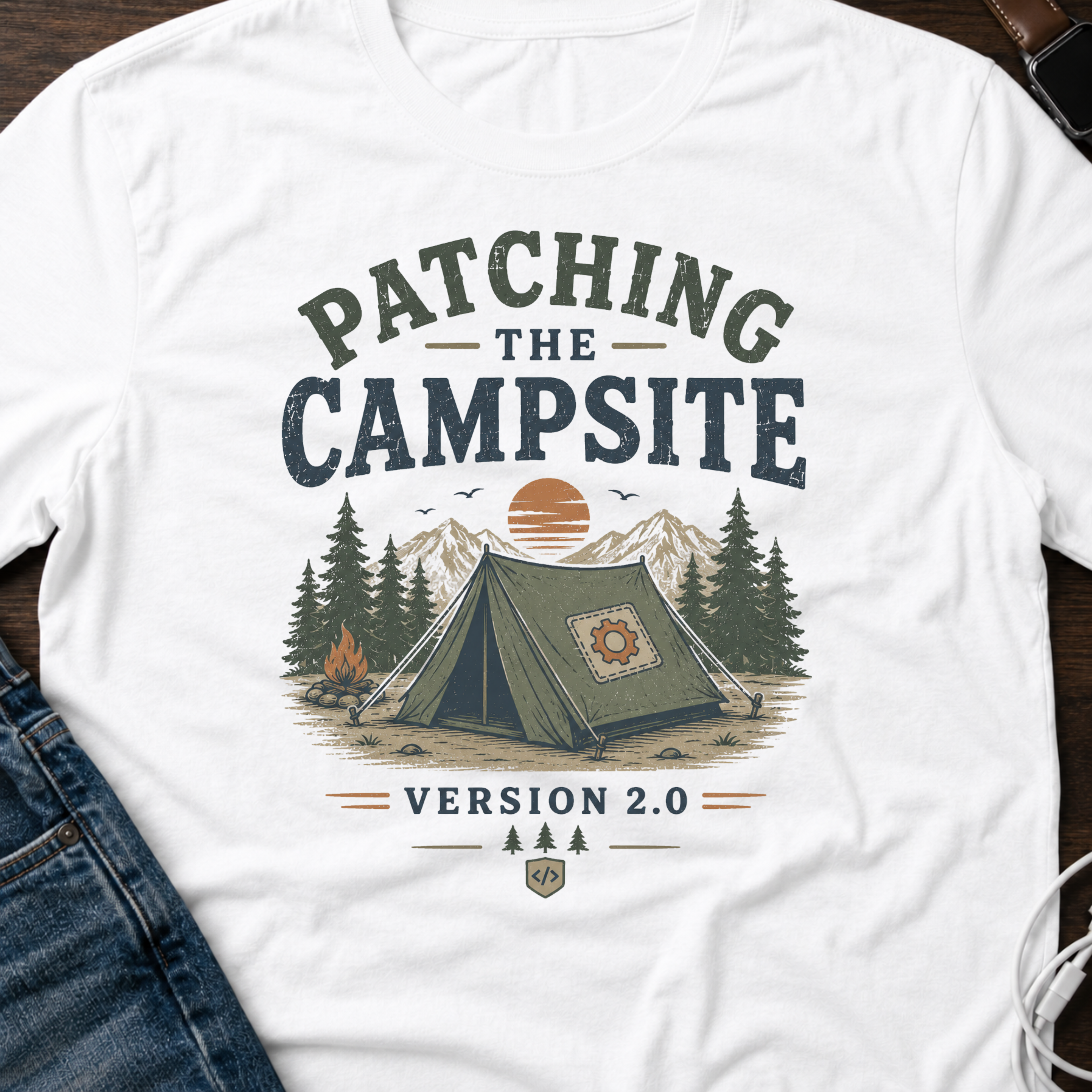 Patching the Campsite Version 2.0 T-Shirt