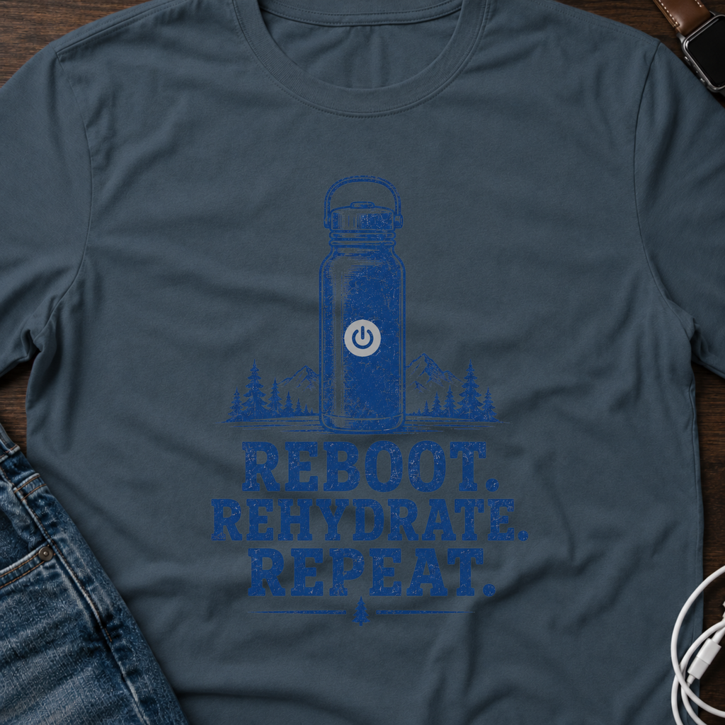 Reboot. Rehydrate. Repeat. T-Shirt