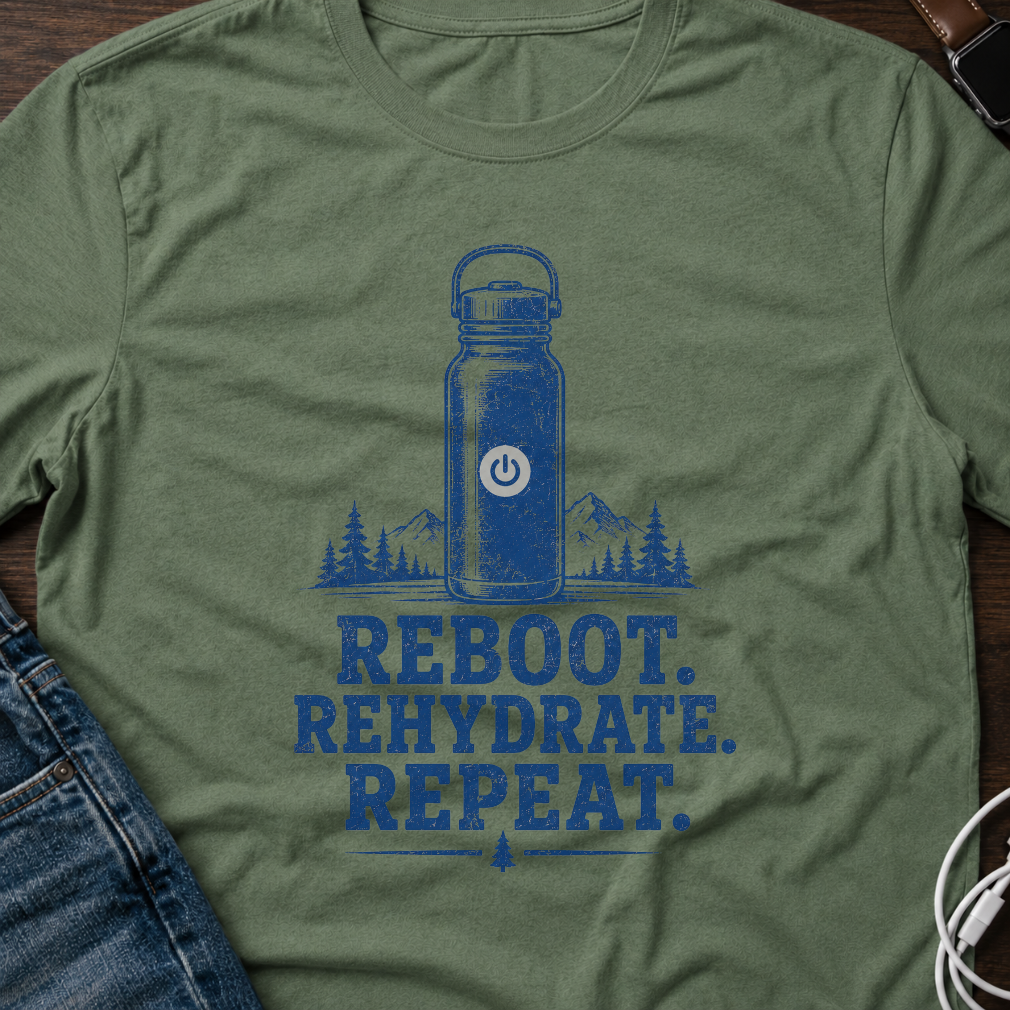 Reboot. Rehydrate. Repeat. T-Shirt