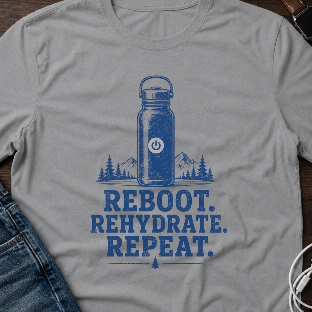 Reboot. Rehydrate. Repeat. T-Shirt