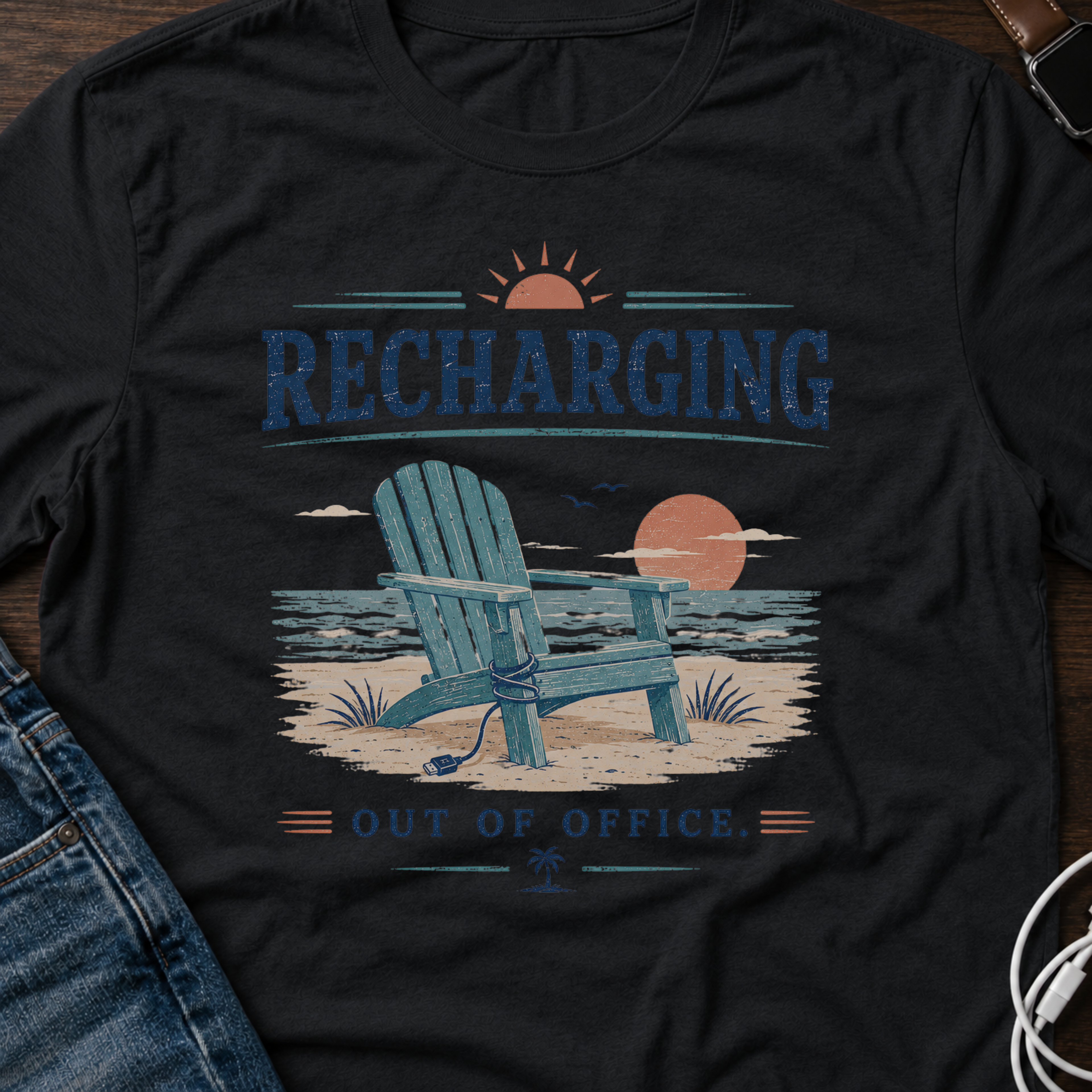 Recharging Out of Office T-Shirt