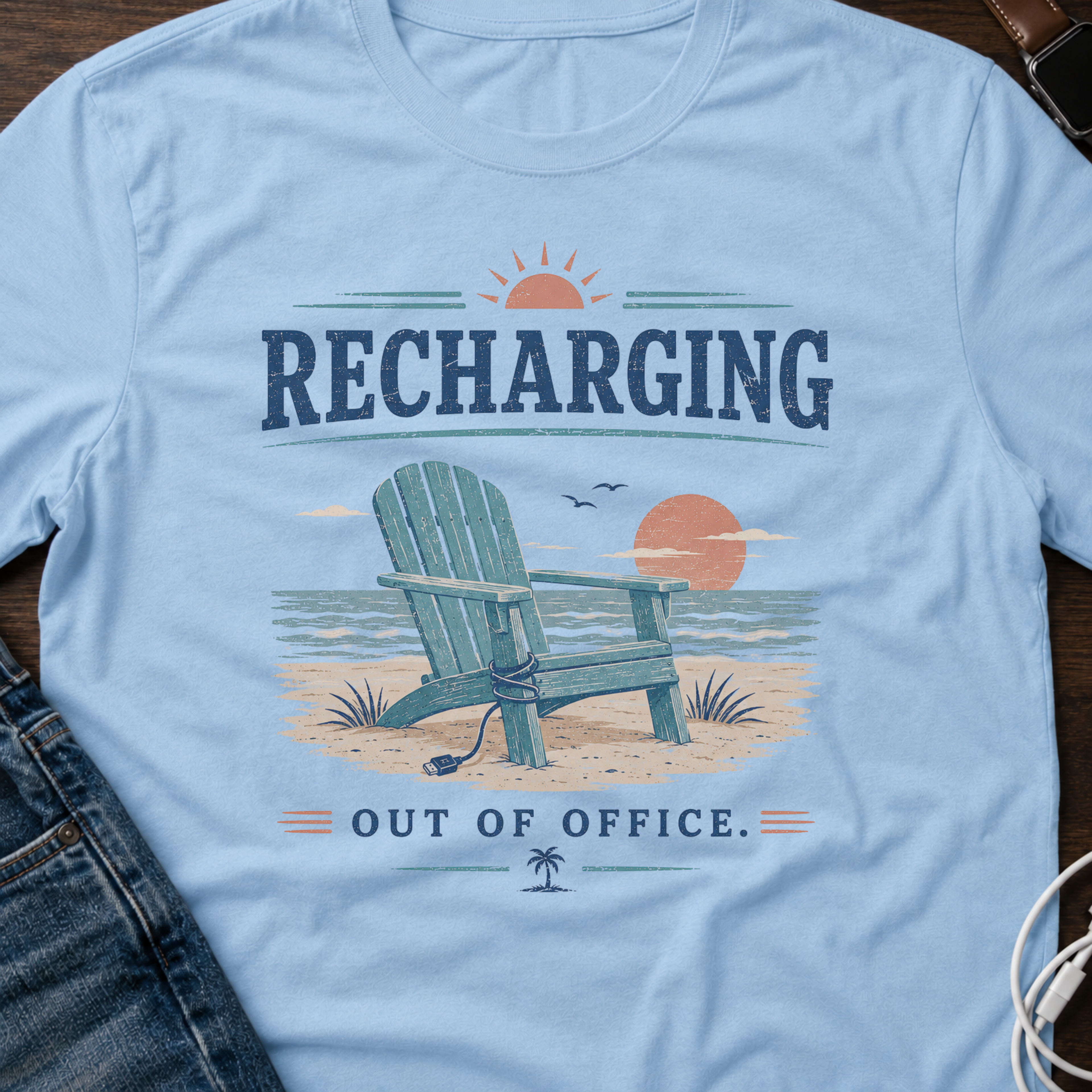 Recharging Out of Office T-Shirt