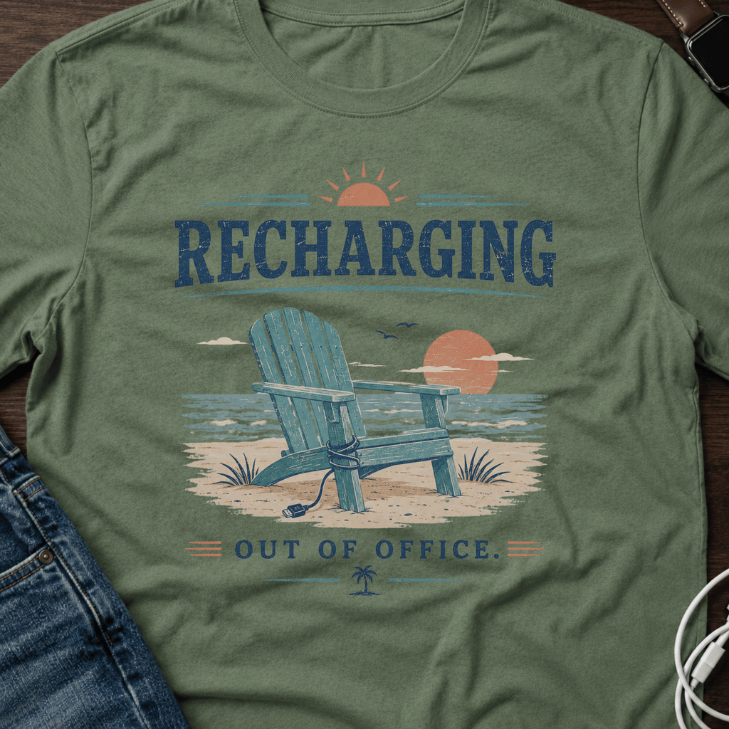 Recharging Out of Office T-Shirt