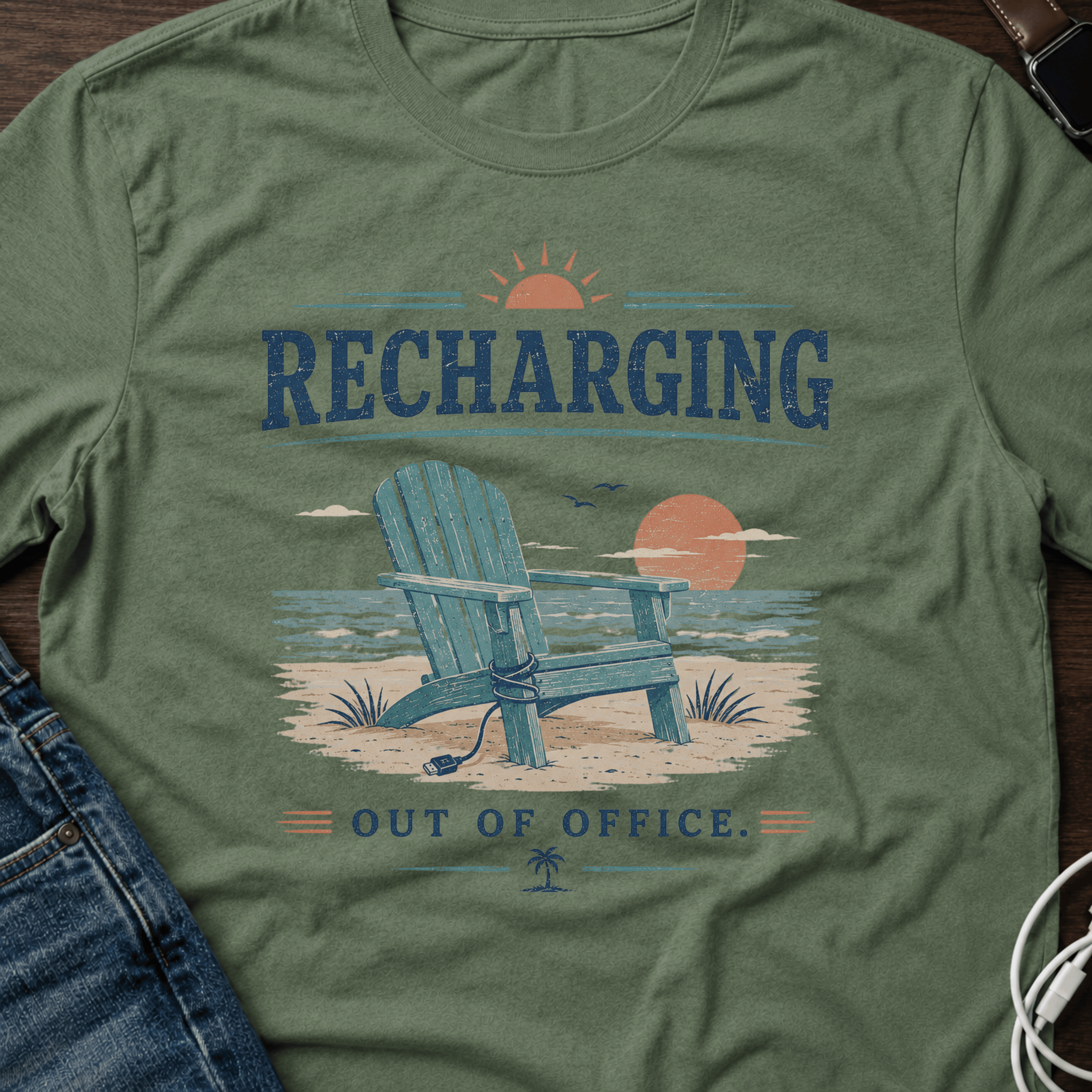 Recharging Out of Office T-Shirt