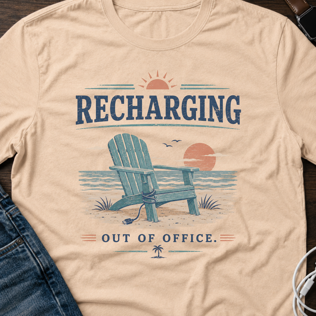 Recharging Out of Office T-Shirt