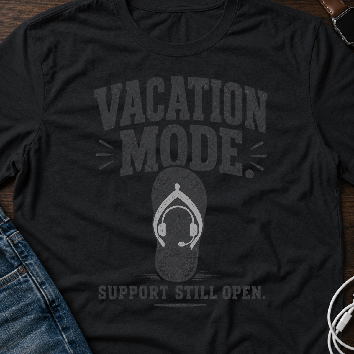 Vacation Mode Support Still Open T-Shirt