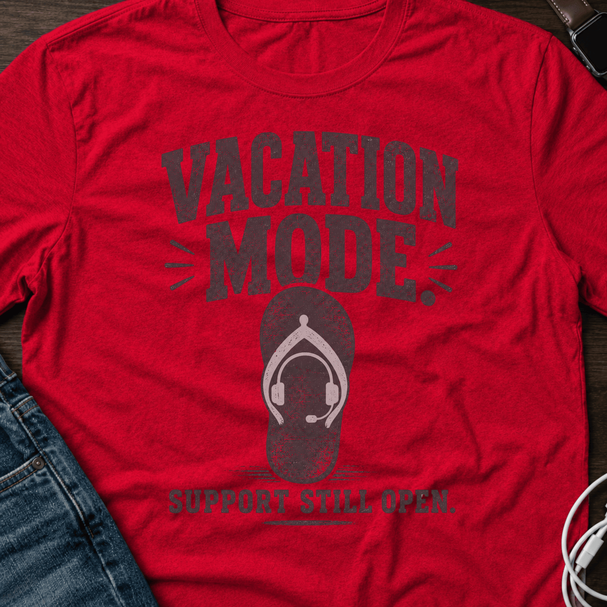 Vacation Mode Support Still Open T-Shirt