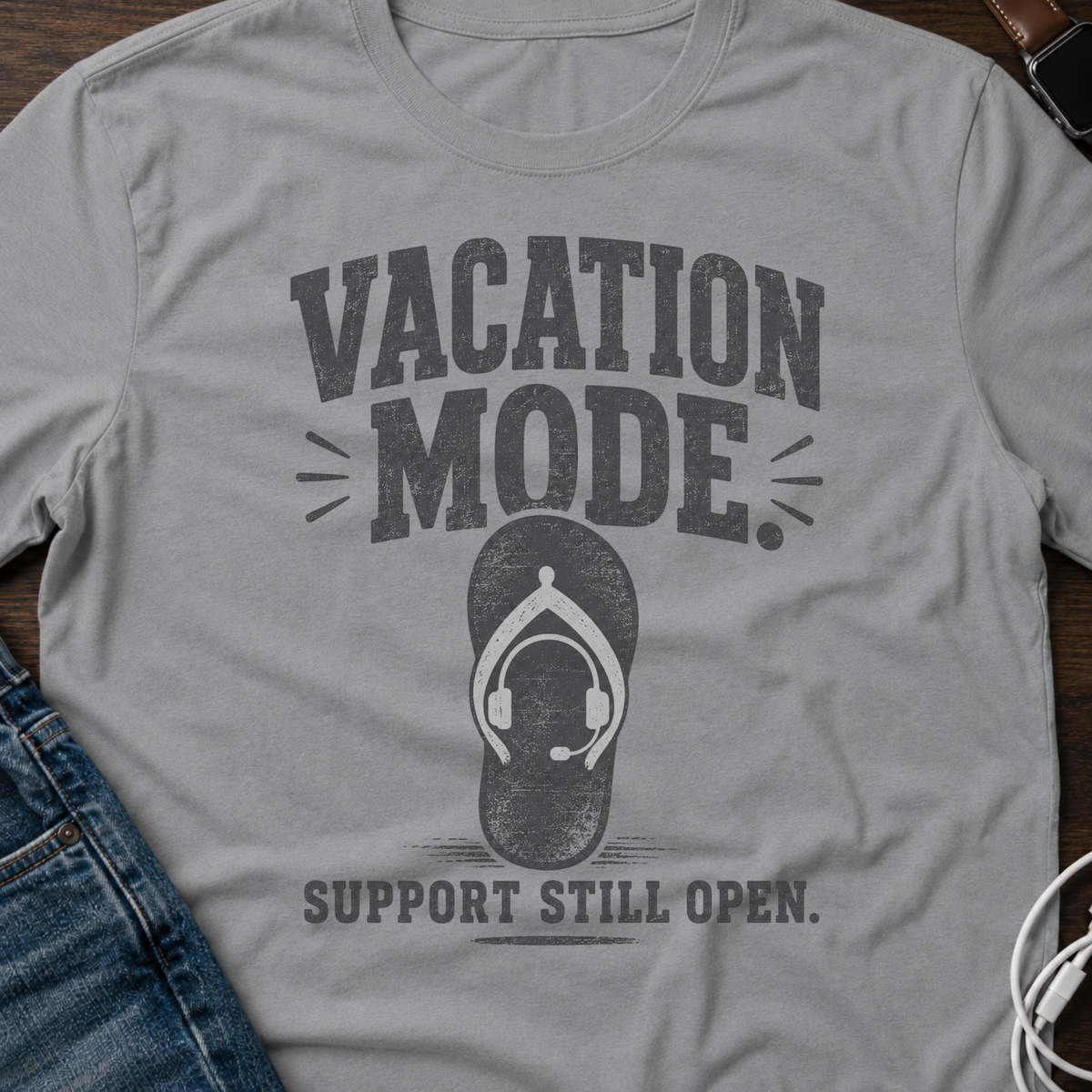 Vacation Mode Support Still Open T-Shirt